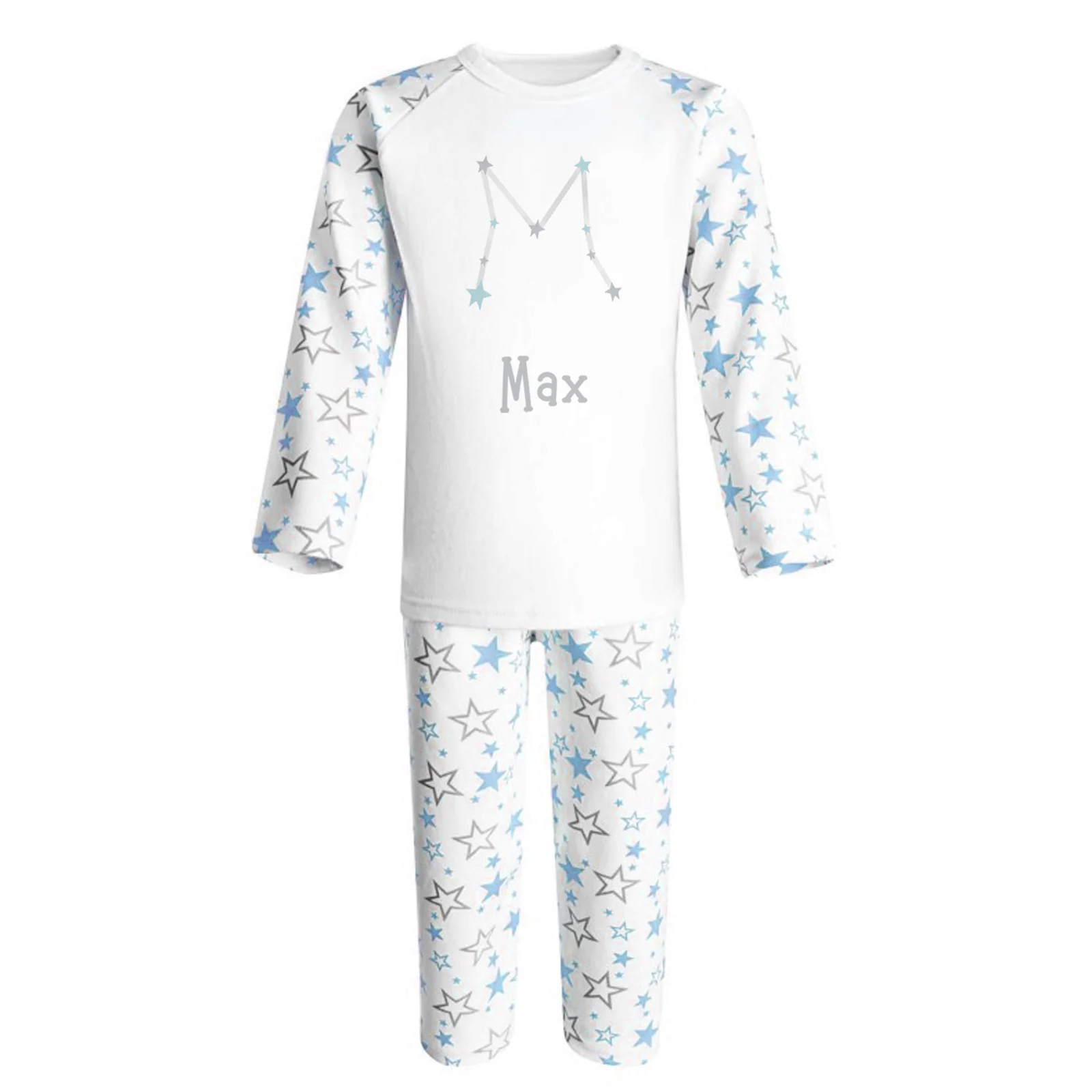 Blue Star Constellation Alphabet Personalised Pjs - Image 4