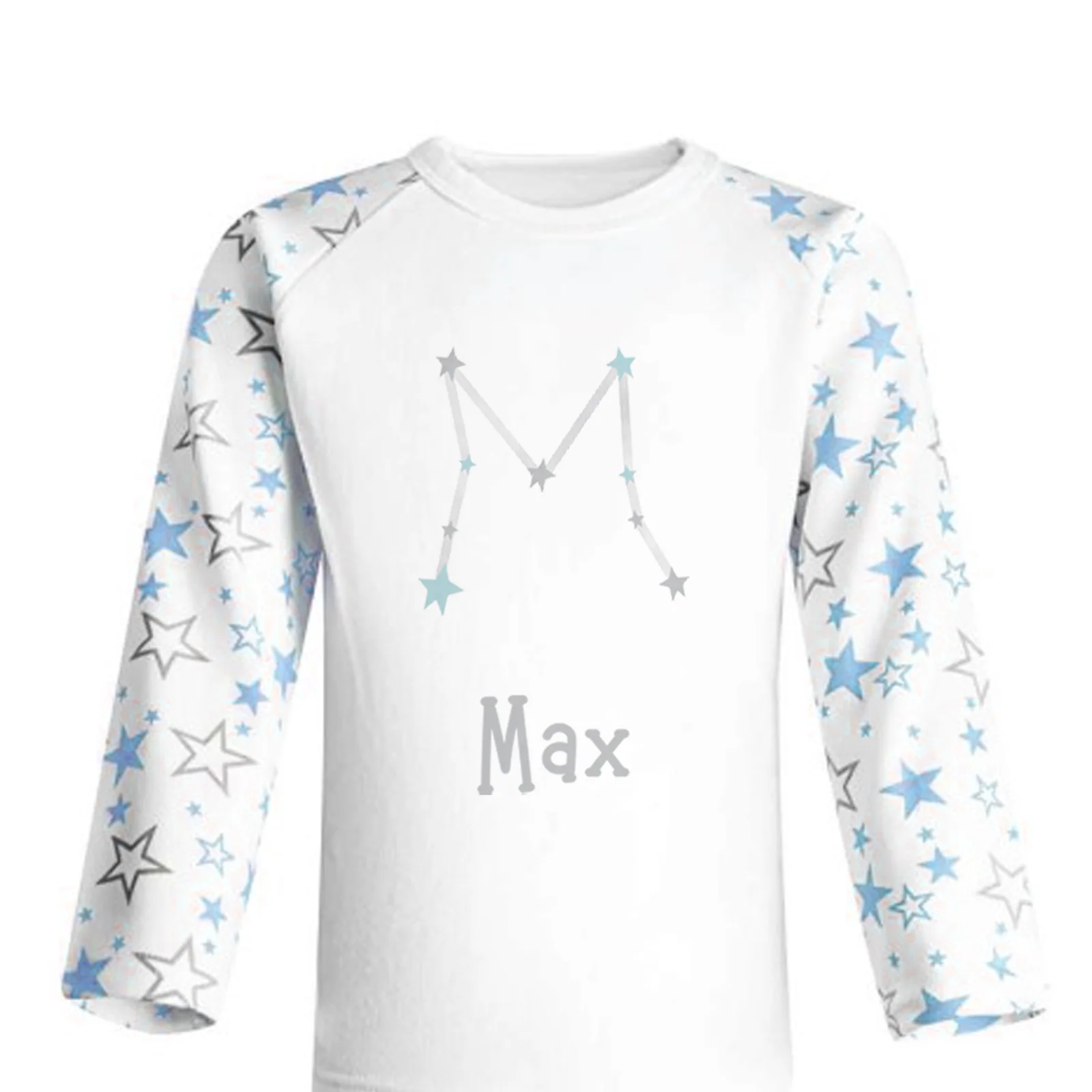 Blue Star Constellation Alphabet Personalised Pjs - Image 5