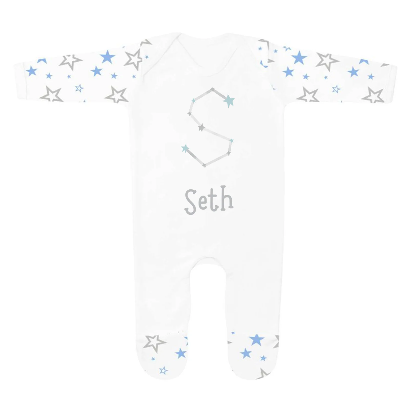 Blue Star Constellation Alphabet Personalised Pjs - Image 7