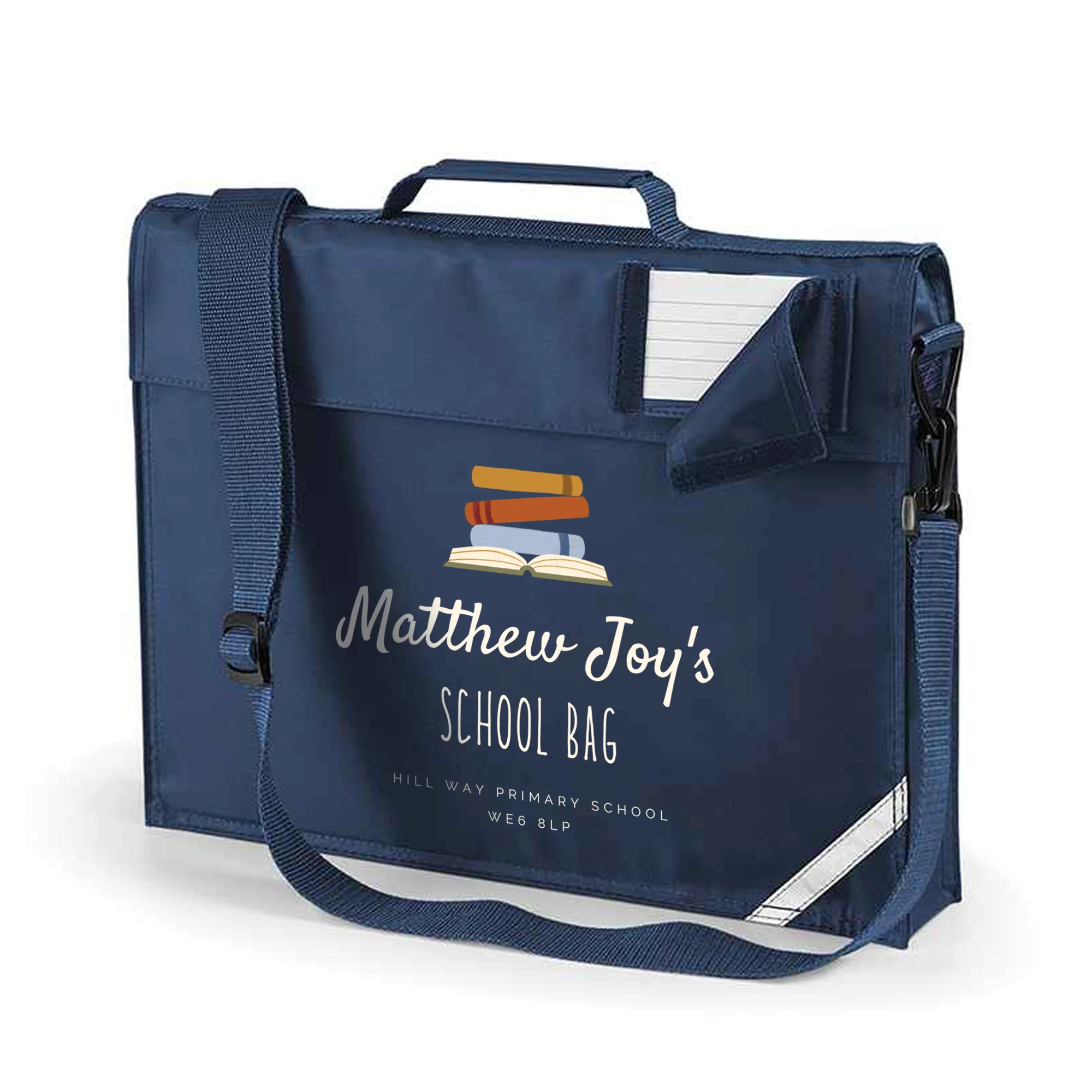 Book Bag - Books Design - Personalised - Image 3