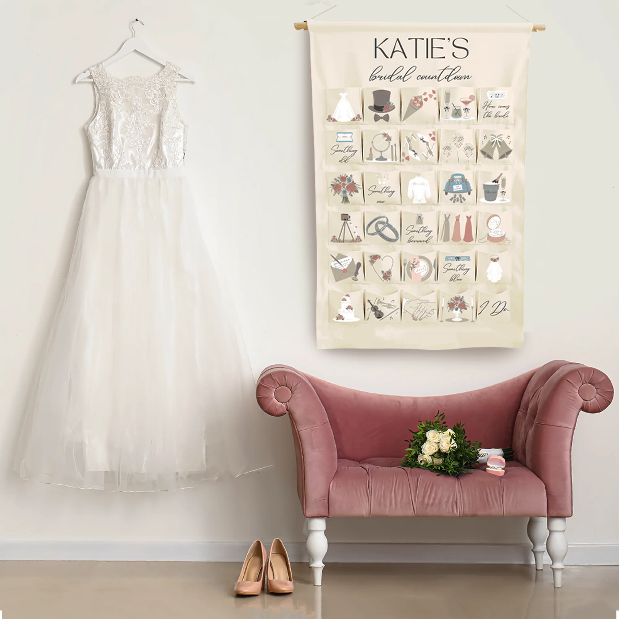 Personalised wedding countdown advent calendar - Image 4