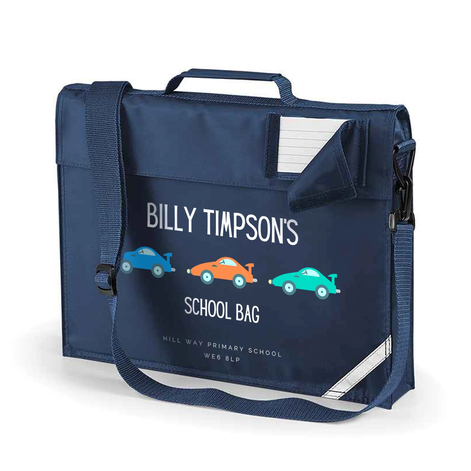 Book Bag -Cars - Personalised