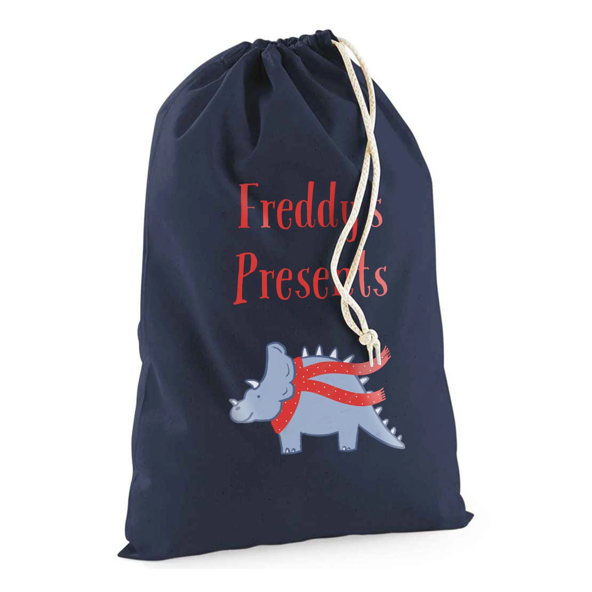 Dino Theme Christmas Sack Personalised - Image 3