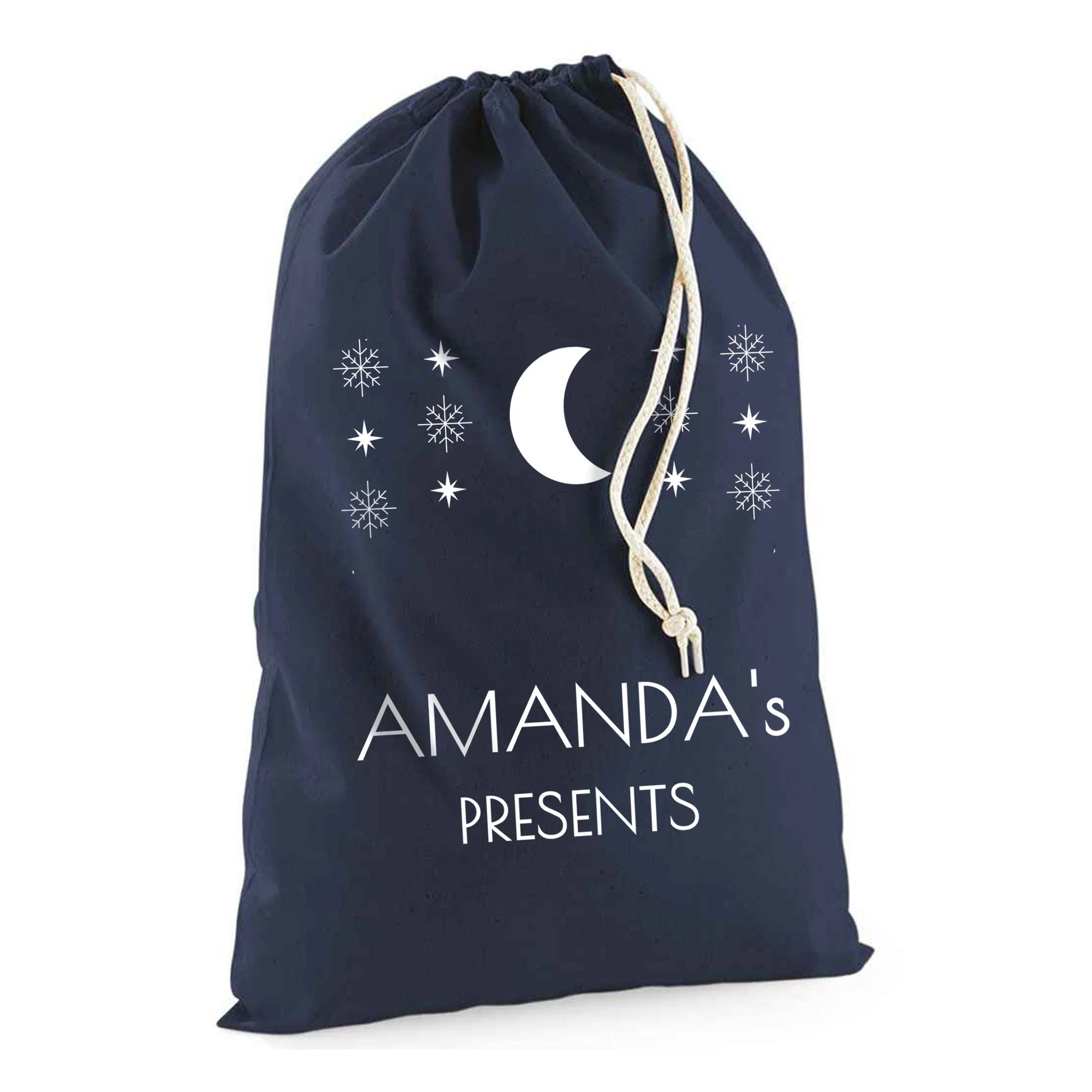 Persoanlised Christmas Moon Christmas Sack - Image 3