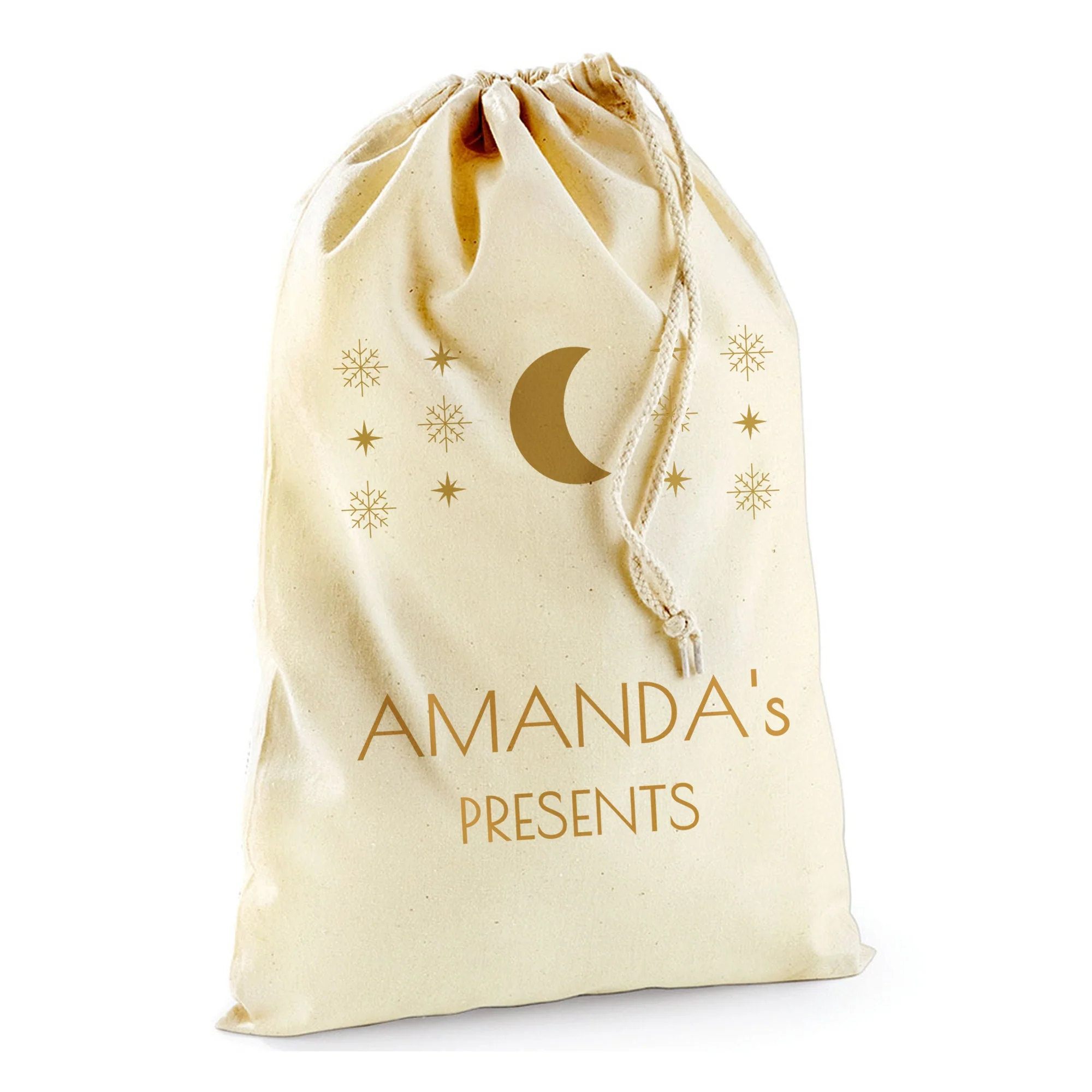 Persoanlised Christmas Moon Christmas Sack - Image 4