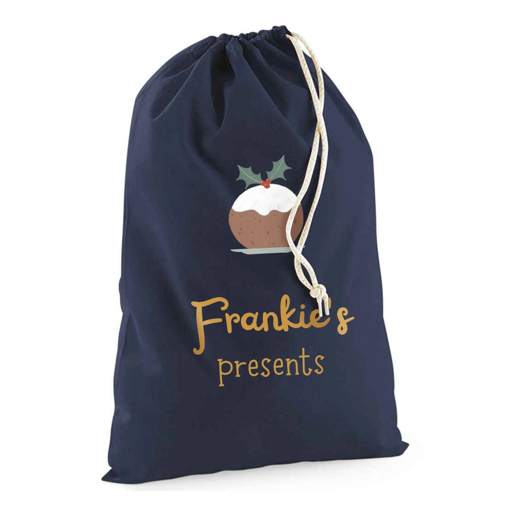 Personalised Pudding Christmas Sack - Image 4