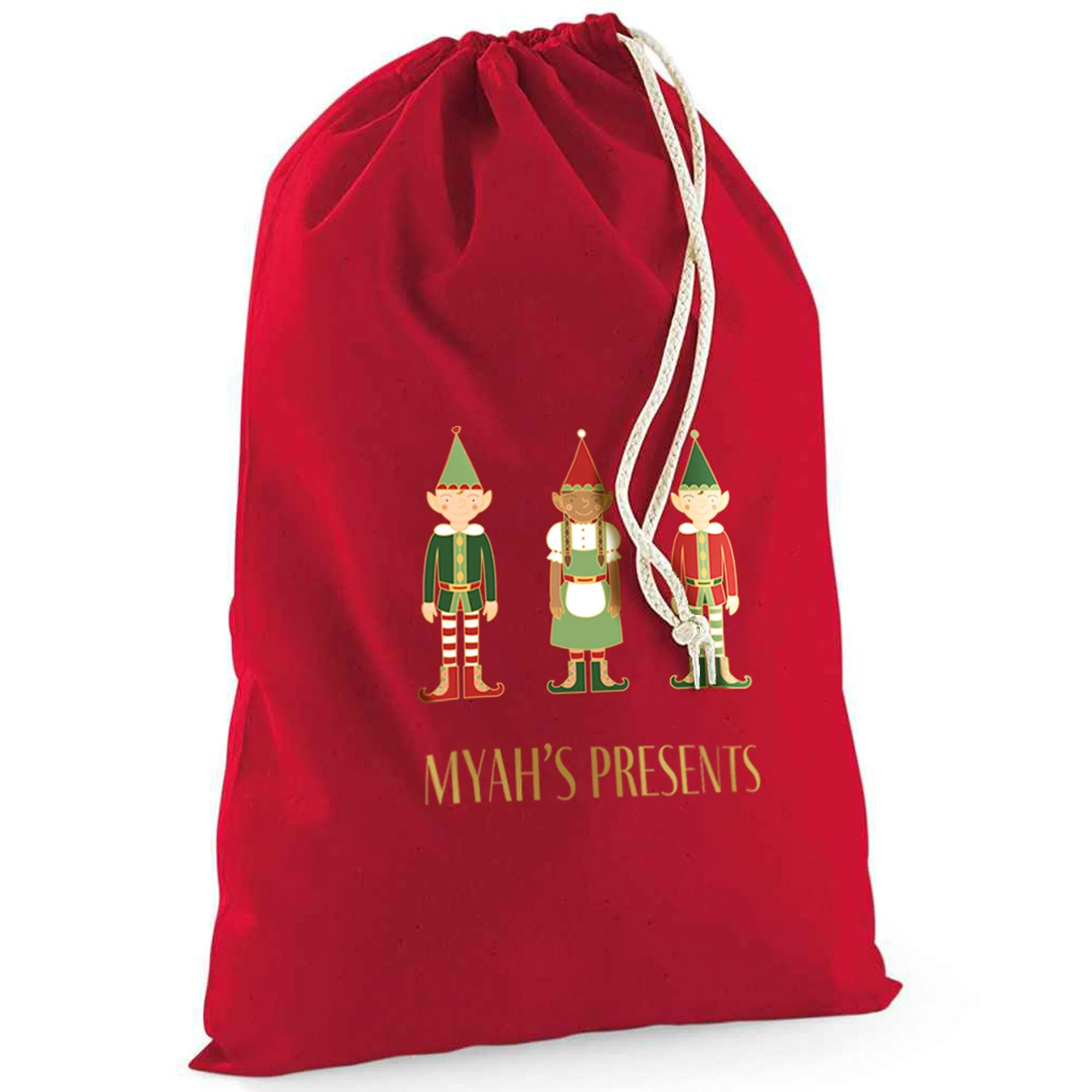 Three Elves Christmas Sack - Image 5