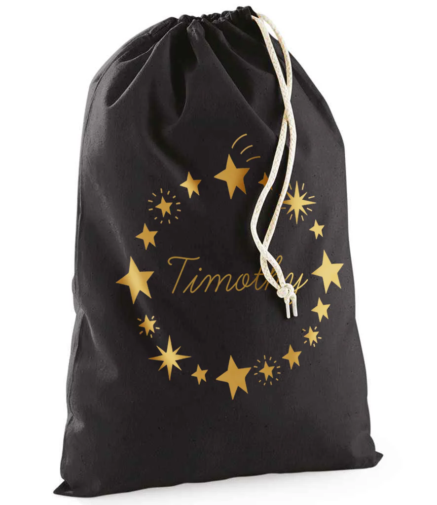 Star Wreath Christmas Sack Personalised - Image 4