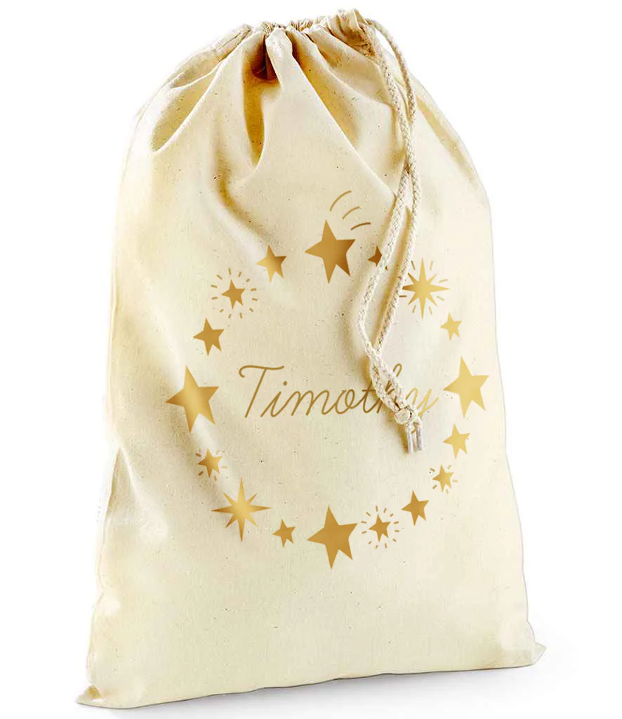 Star Wreath Christmas Sack Personalised - Image 5