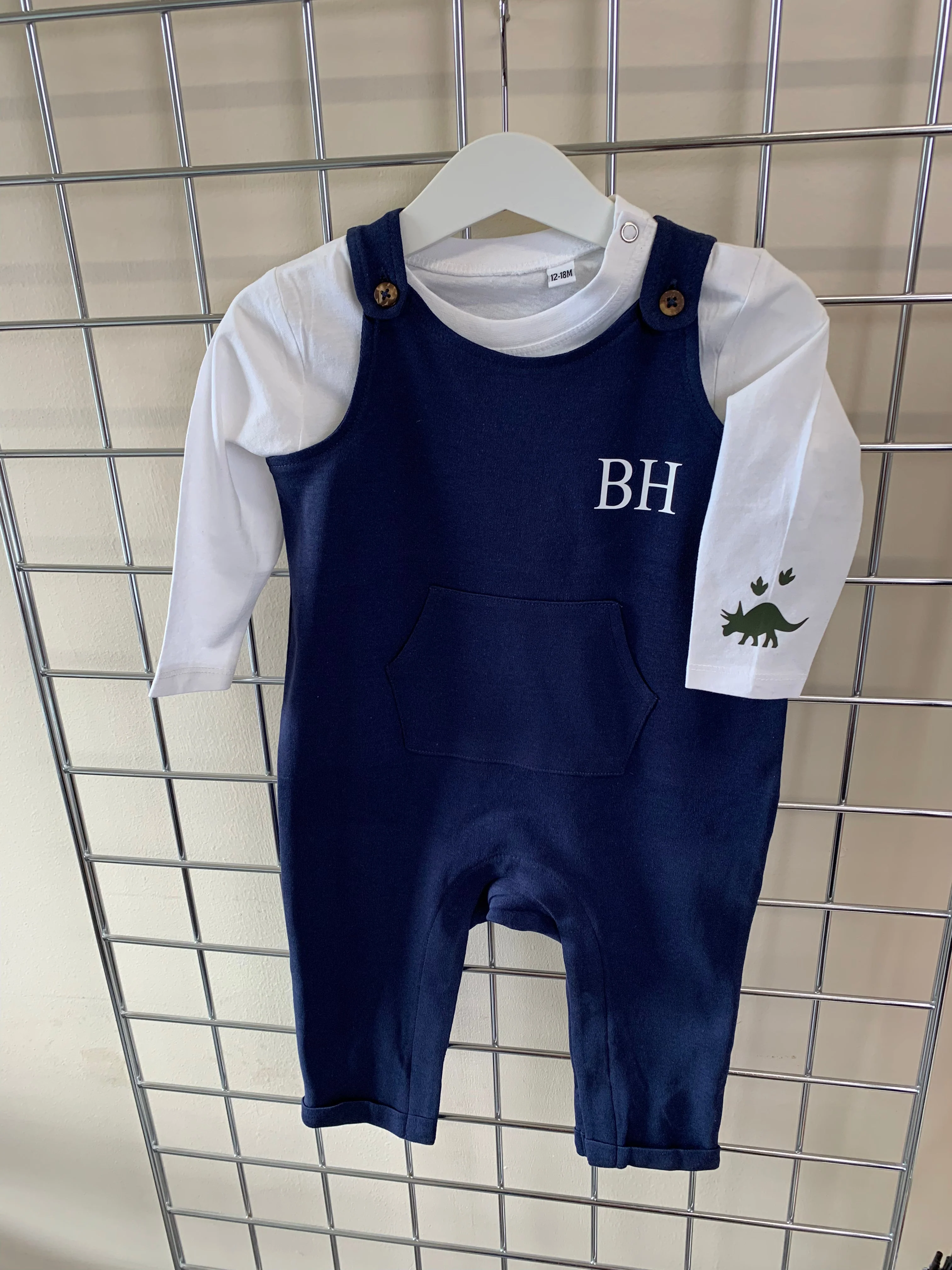 Dungarees Navy/Dusty pink - Image 2