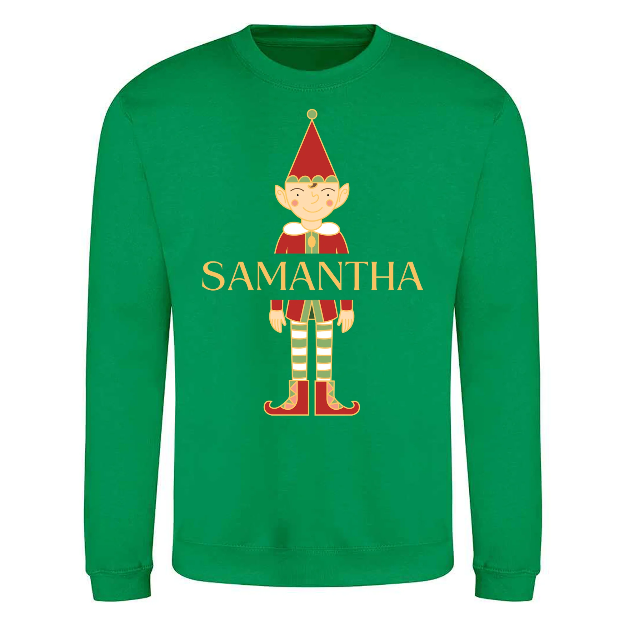 Elves Design - Personalised - Christmas Sweatshirt / Jumper - Image 3