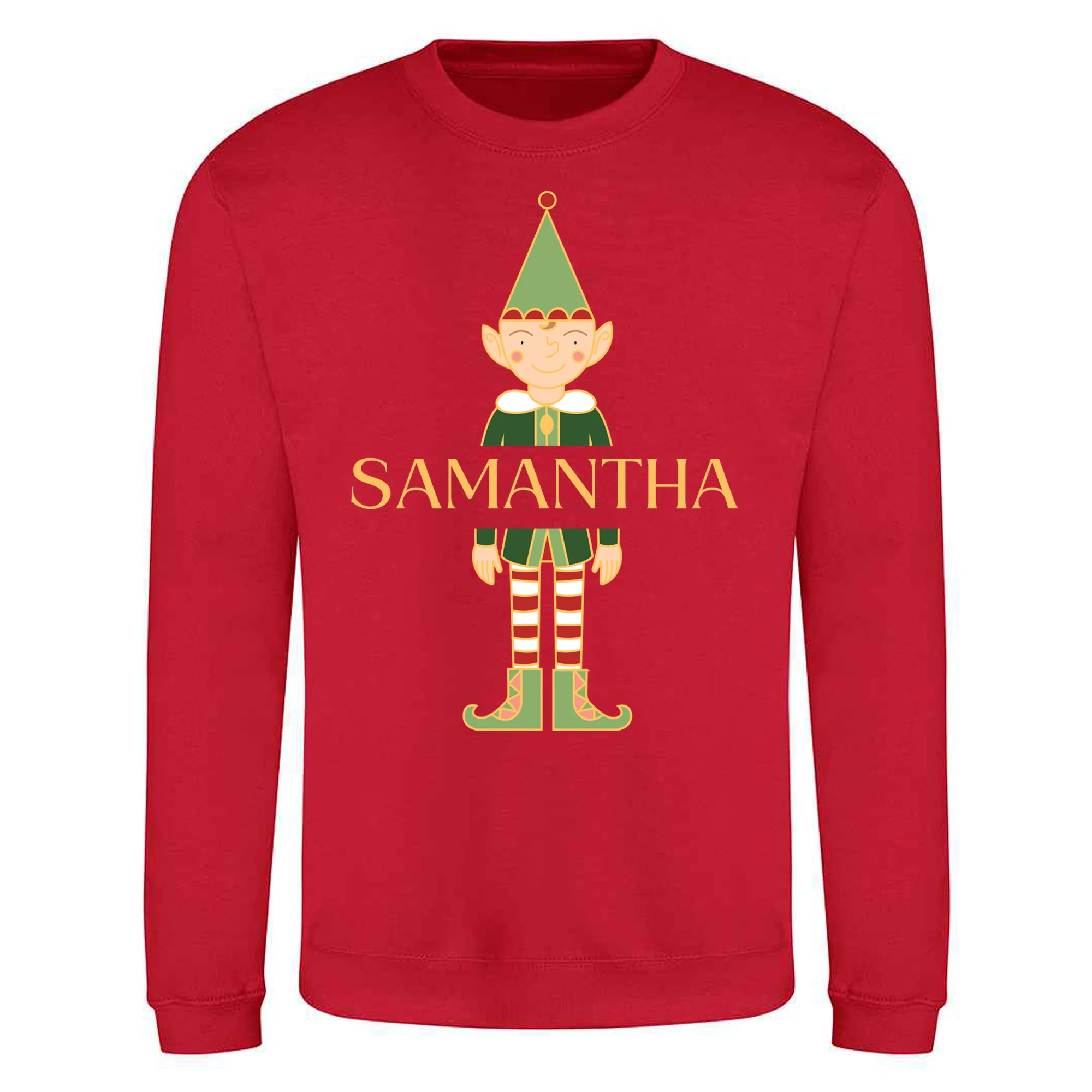 Elves Design - Personalised - Christmas Sweatshirt / Jumper - Image 4