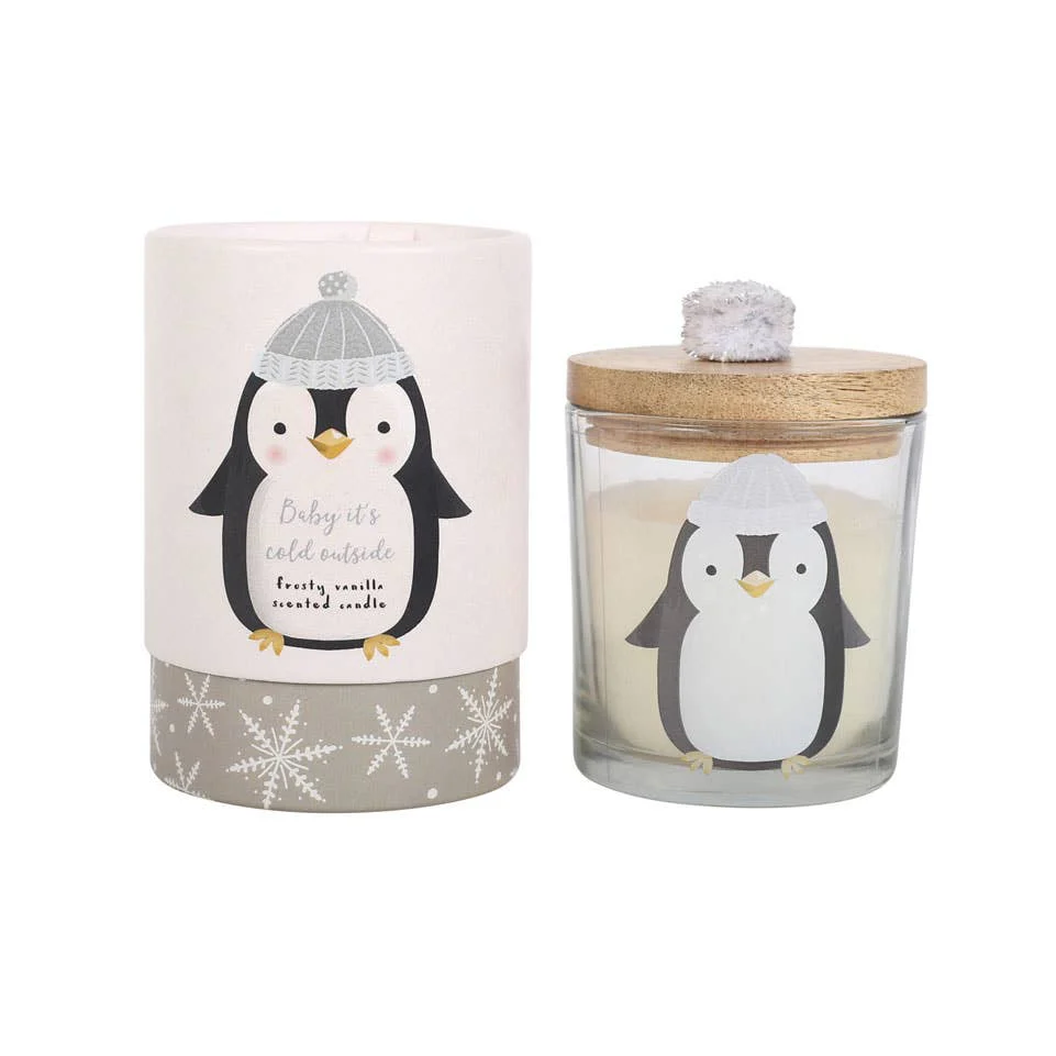 Frosty Vanilla Winter Penguin Candle - Image 2