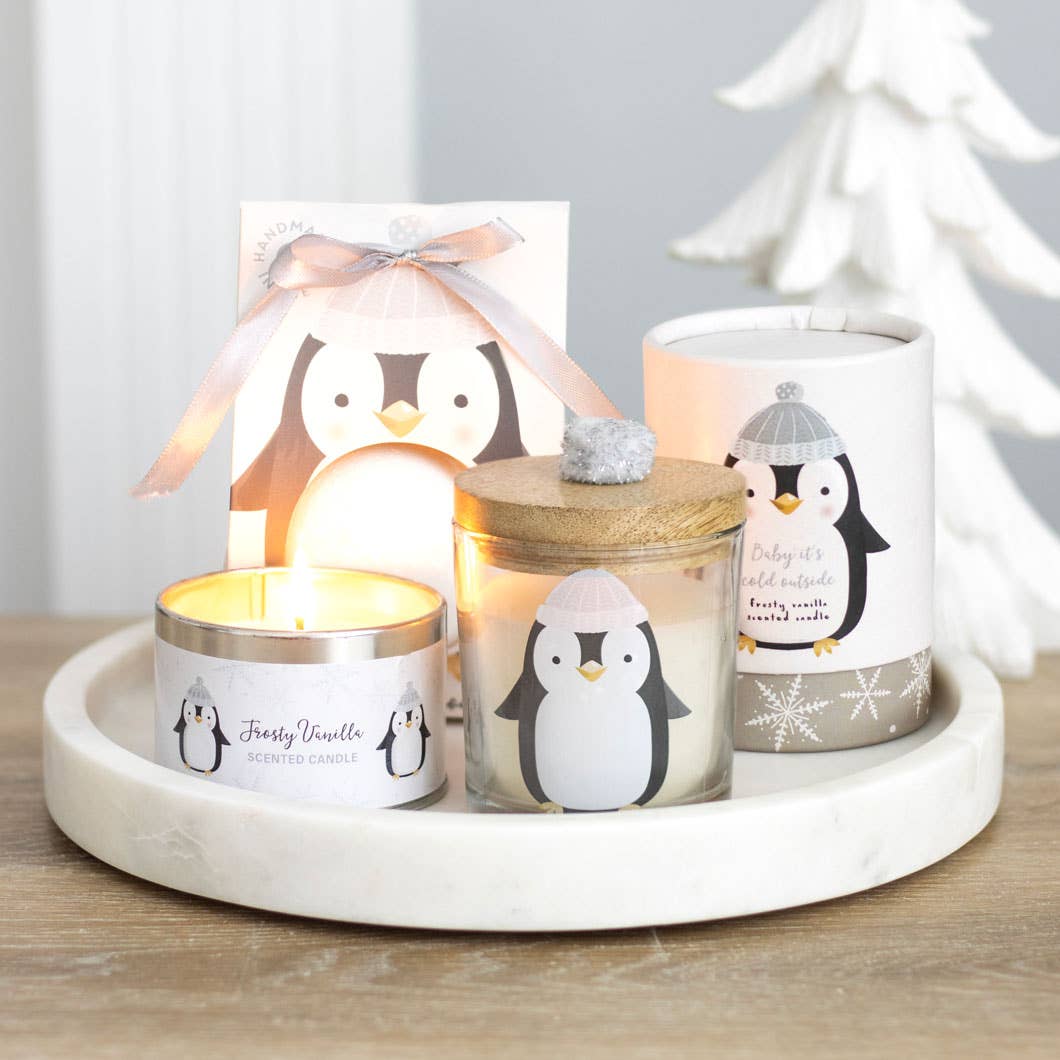 Frosty Vanilla Winter Penguin Candle - Image 7