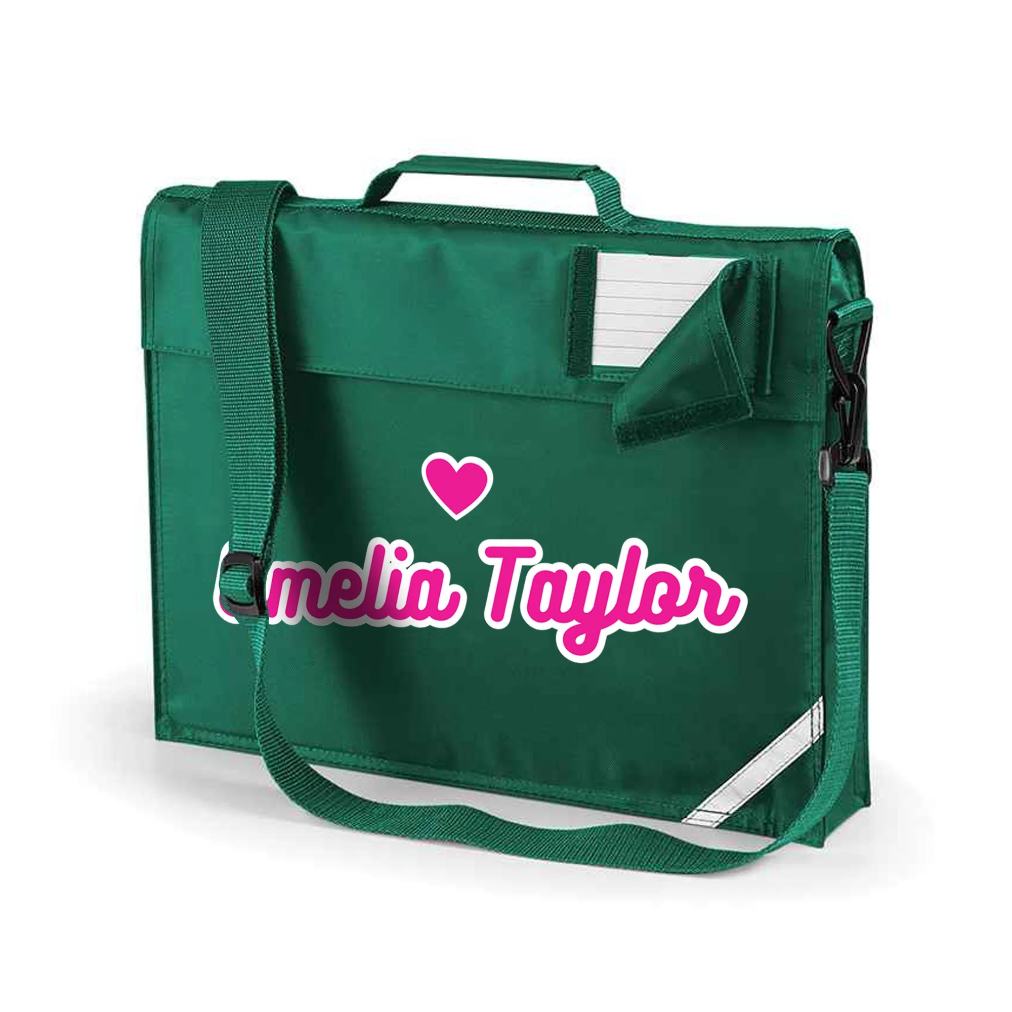 Heart & Name Design - School Bag - Image 2