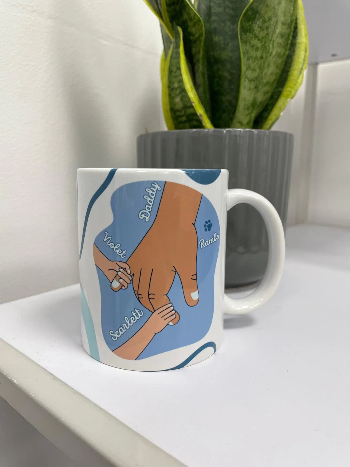 Personalised Mug - For Him - Family Hands Design - Image 5
