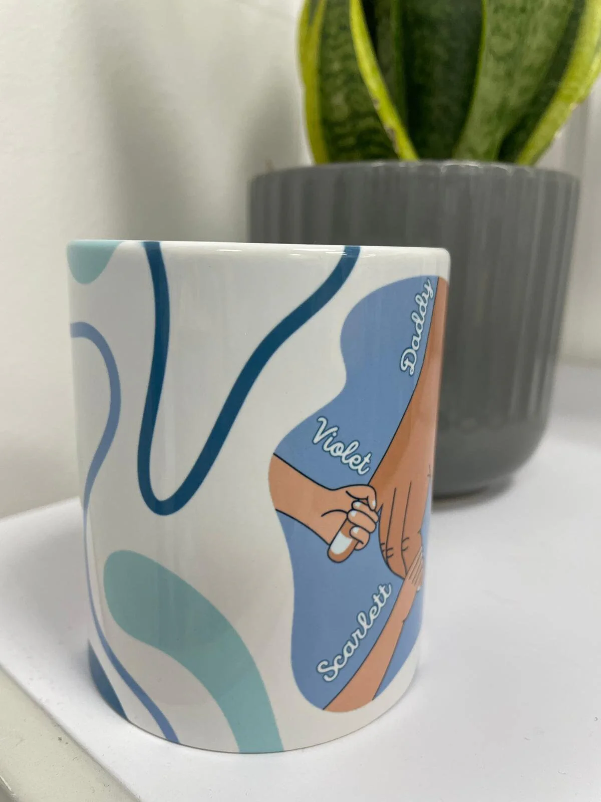 Personalised Mug - For Him - Family Hands Design - Image 6