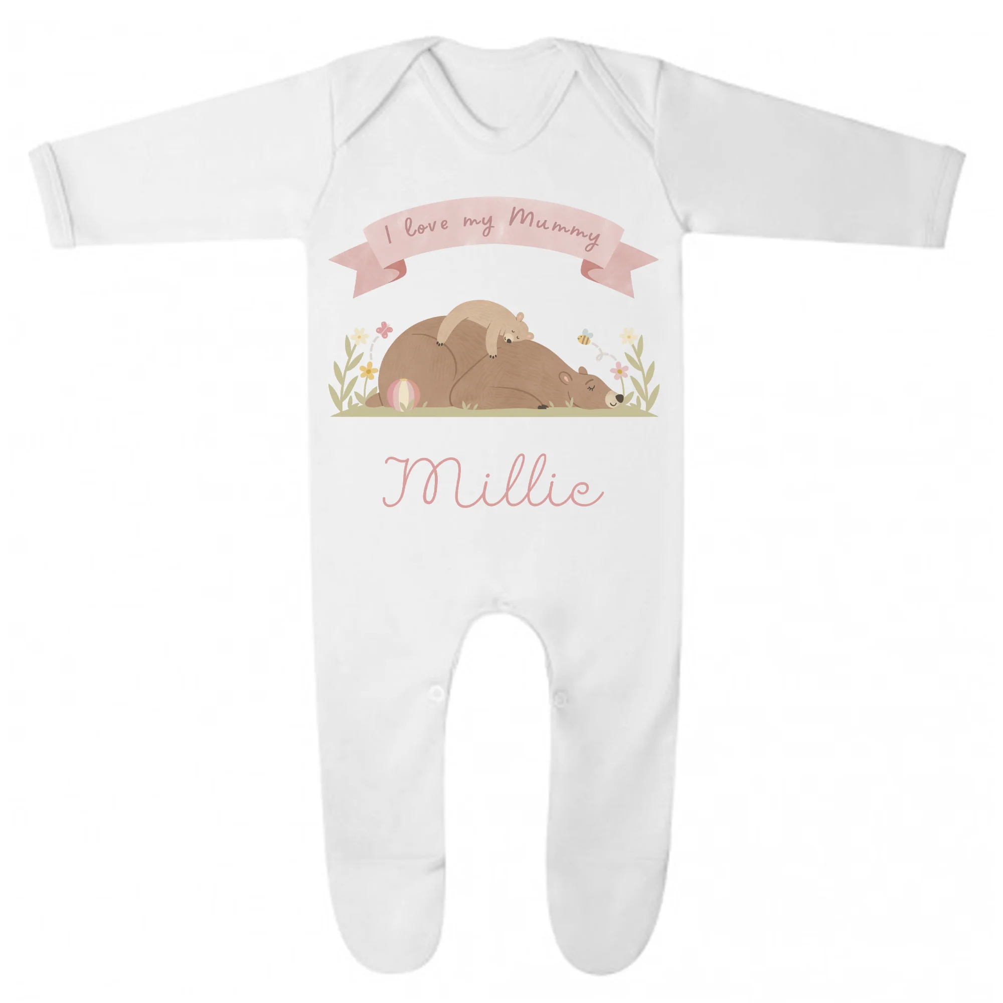 I Love My Mummy Personalised Babygrow - My First Custom Romper - Gift for Mum - Image 3