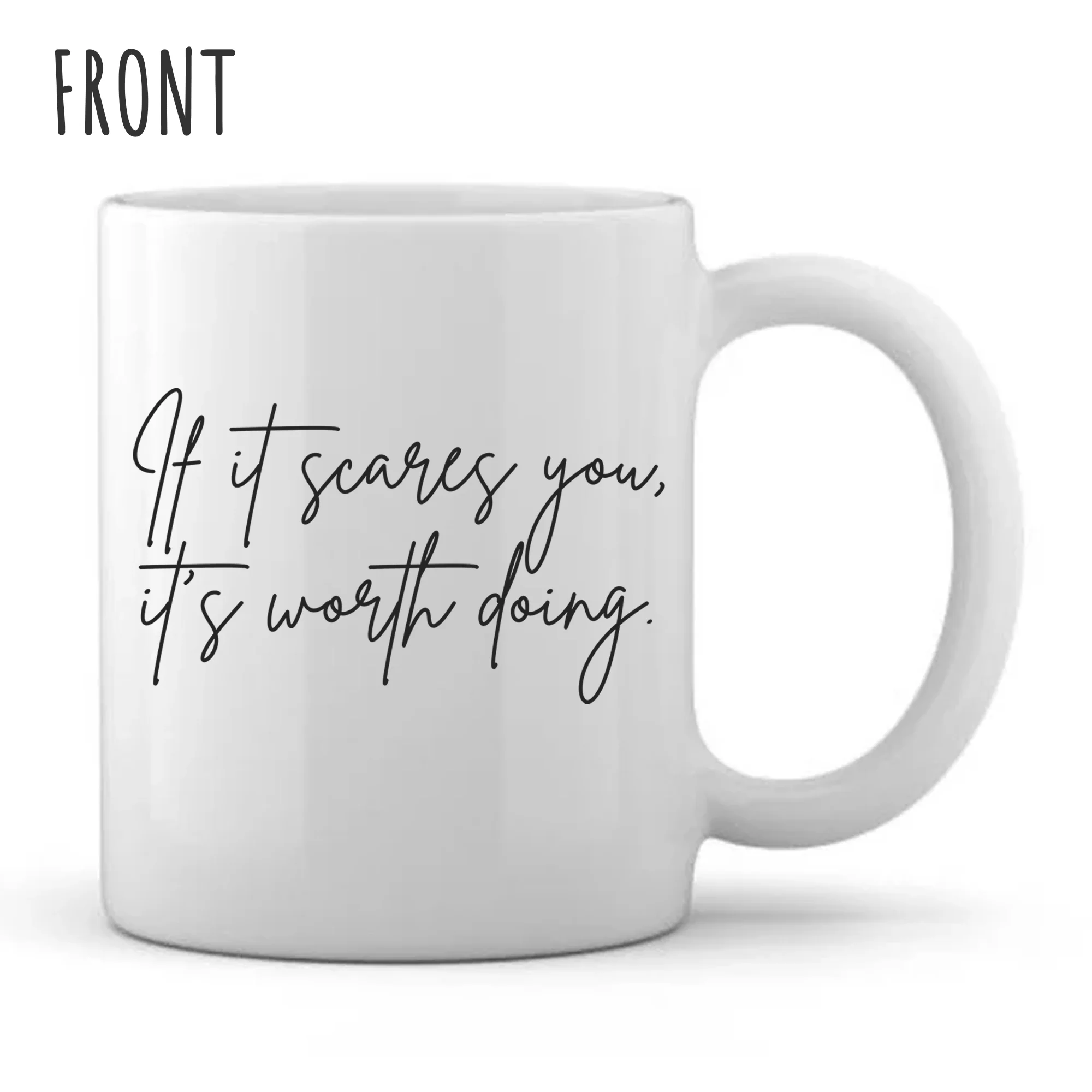 If it scares you now - Mug - Personalised - Image 2