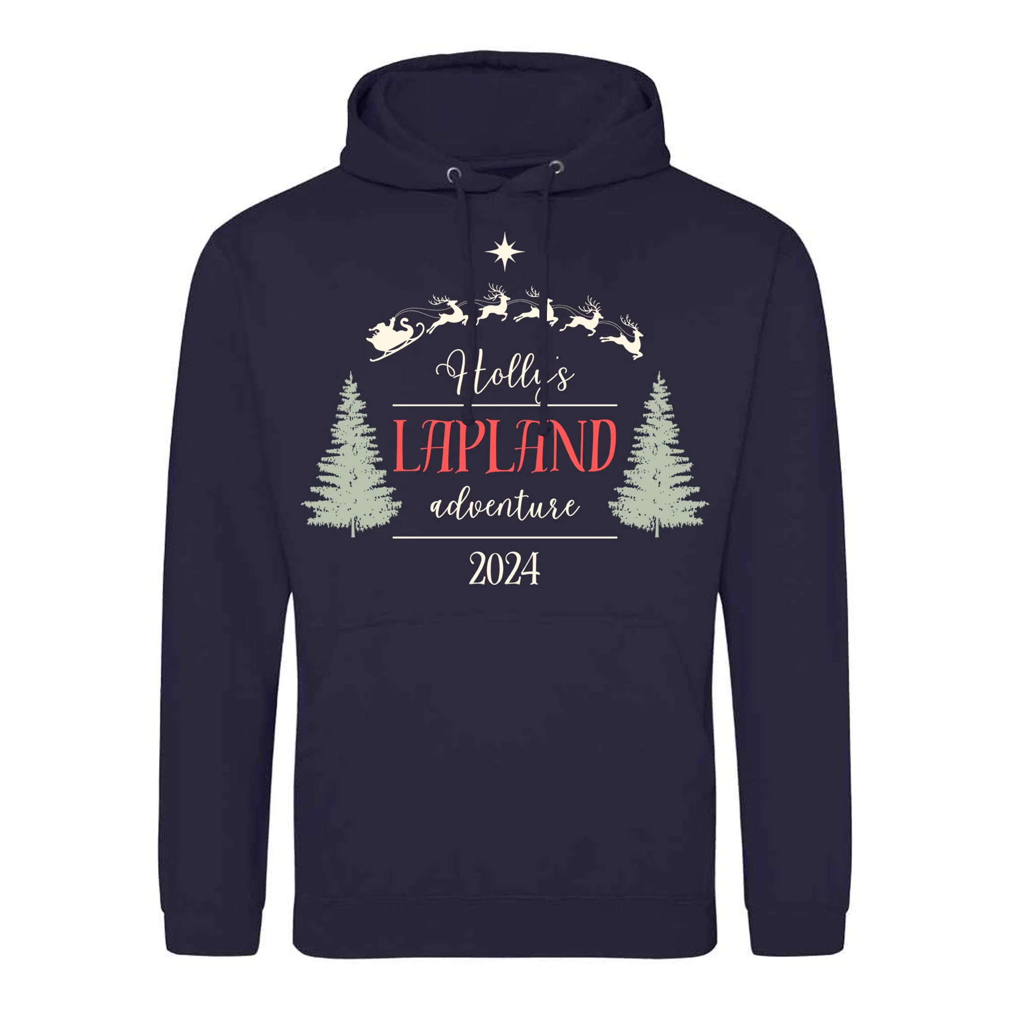 Lapland Festive Hoodie - Personalised - Kids & Adults - Christmas Hoodie - Unisex - Image 4