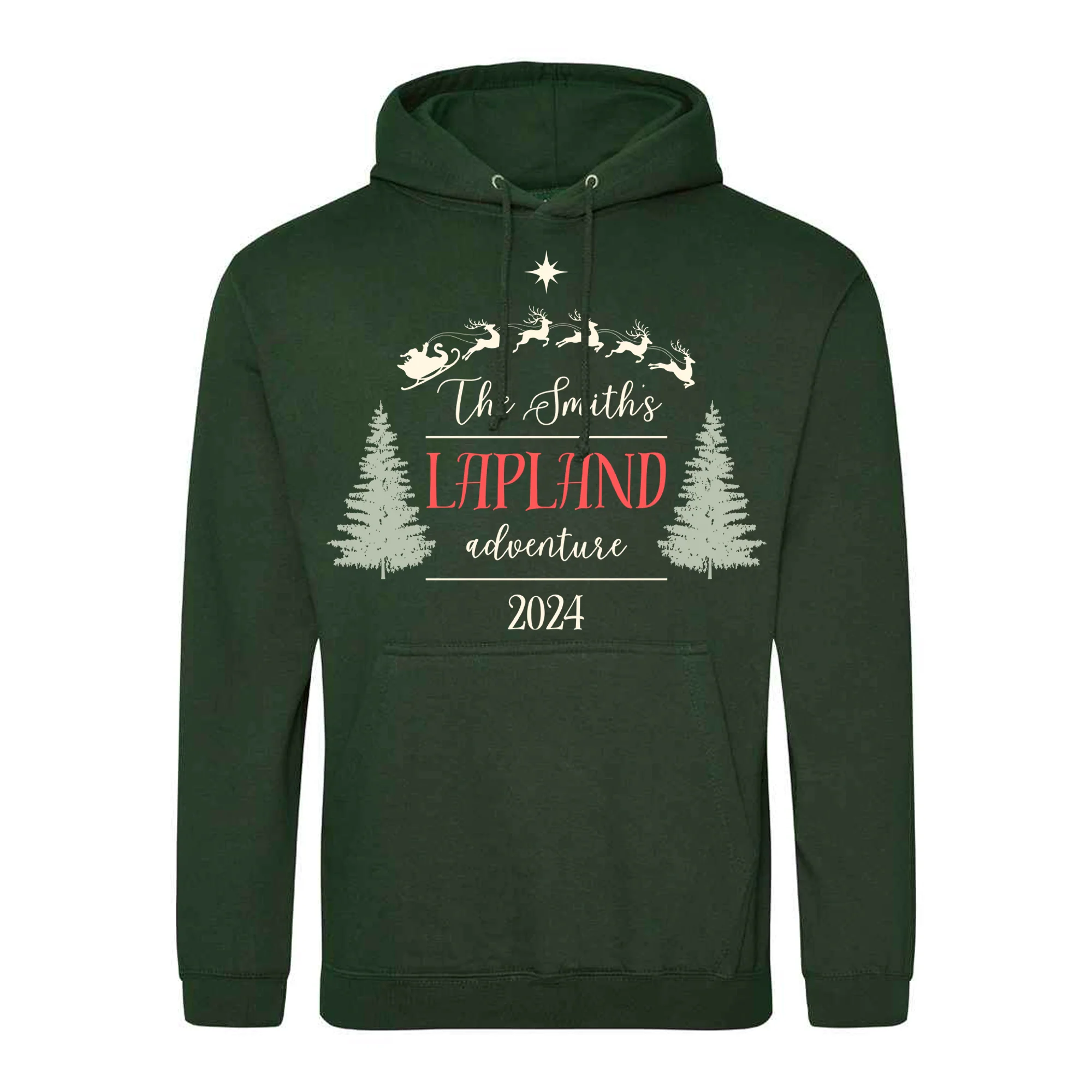 Lapland Festive Hoodie - Personalised - Kids & Adults - Christmas Hoodie - Unisex - Image 5