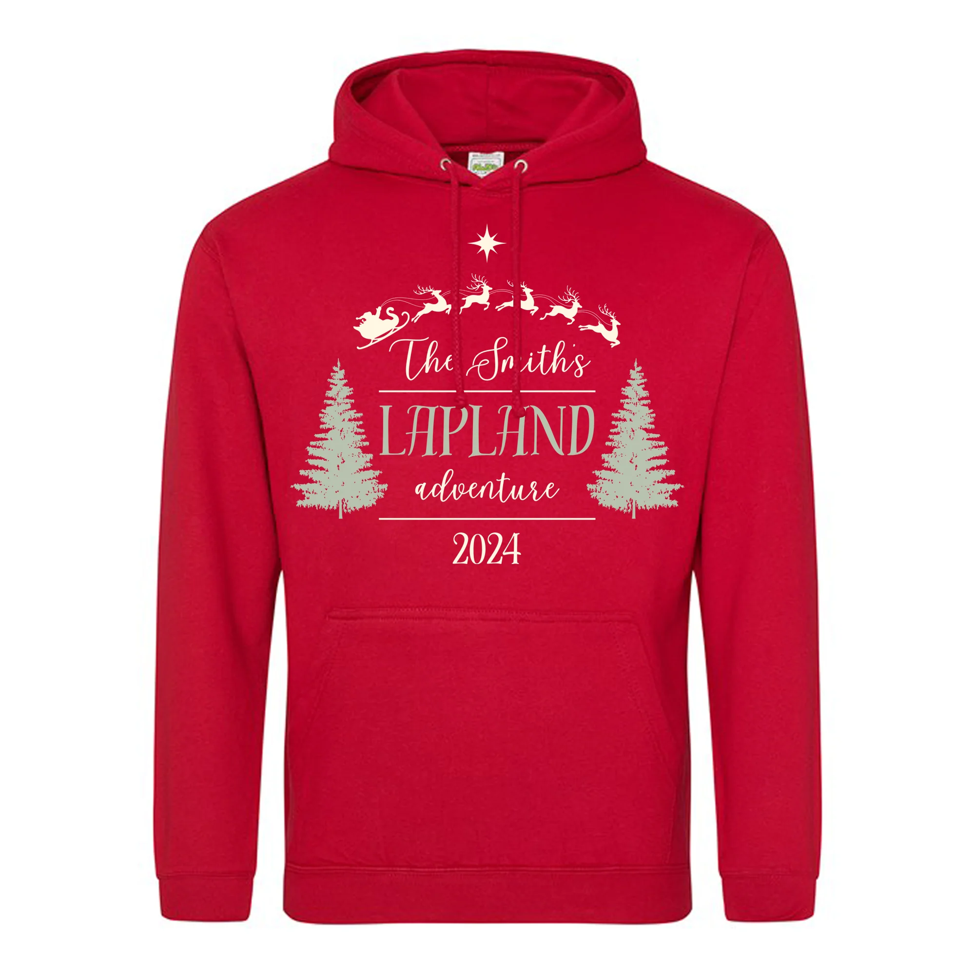 Lapland Festive Hoodie - Personalised - Kids & Adults - Christmas Hoodie - Unisex - Image 6