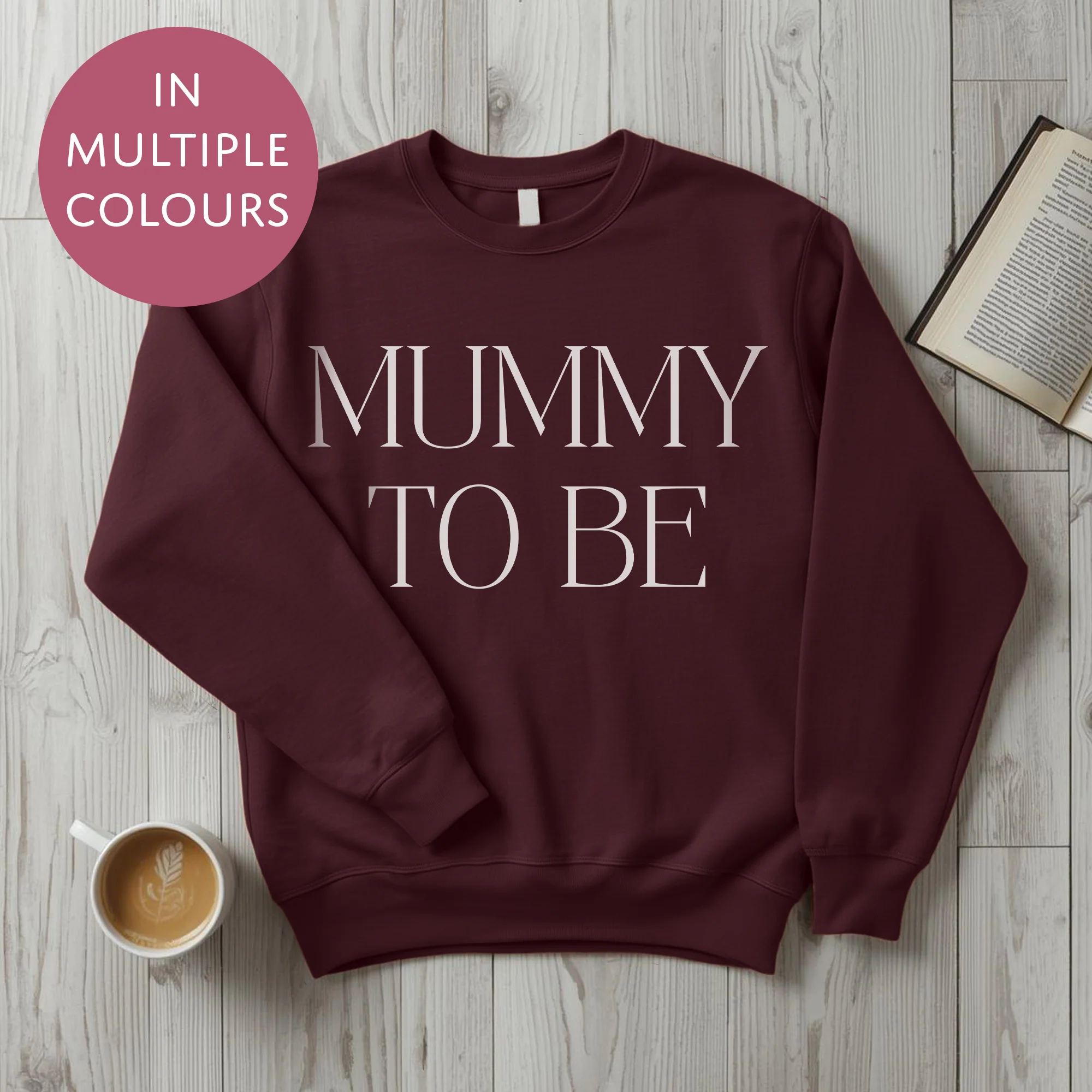 Mummy To Be Sweater - Bold - Baby Shower Announcement Gift - Custom Mothers Day Jumper - Image 10