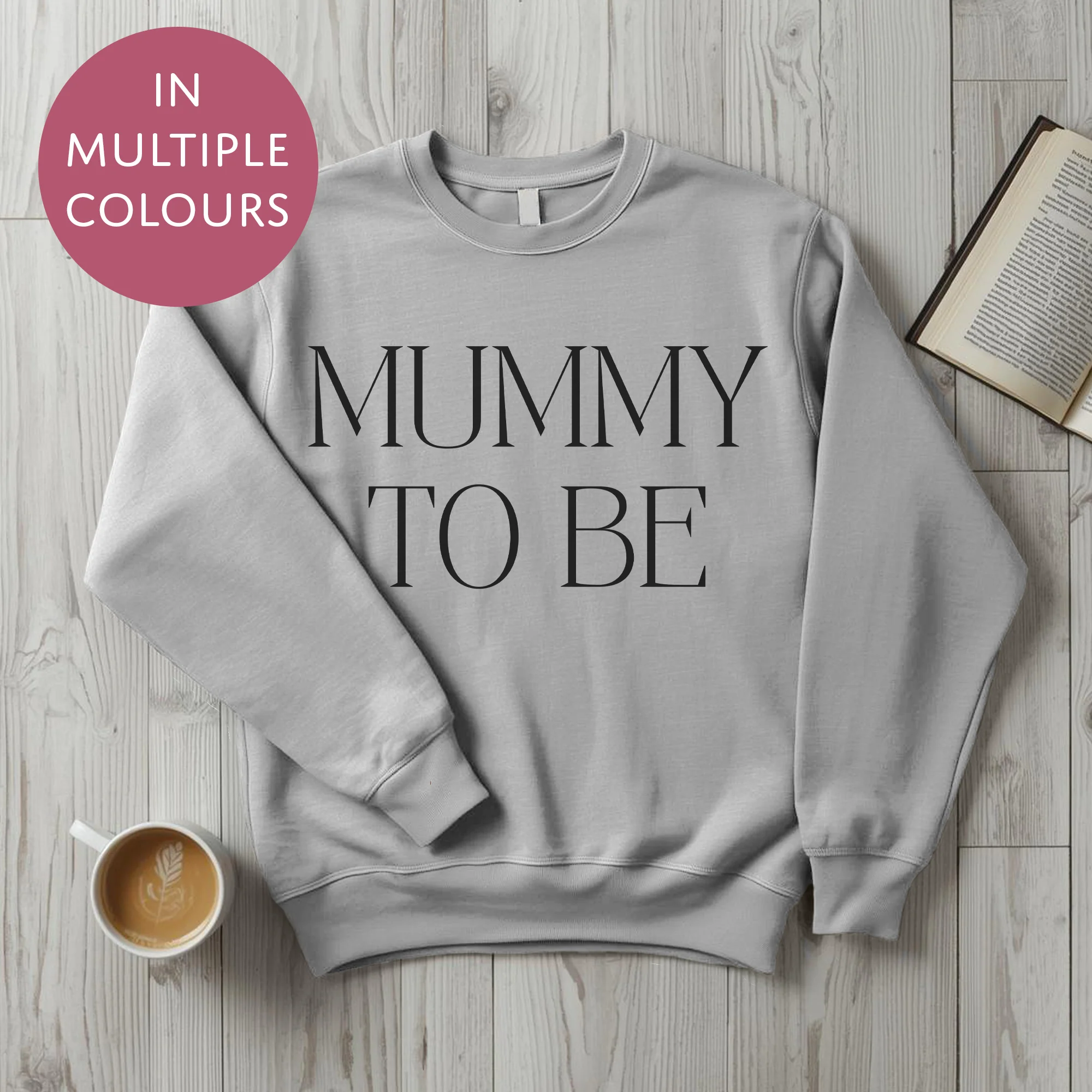 Mummy To Be Sweater - Bold - Baby Shower Announcement Gift - Custom Mothers Day Jumper - Image 5