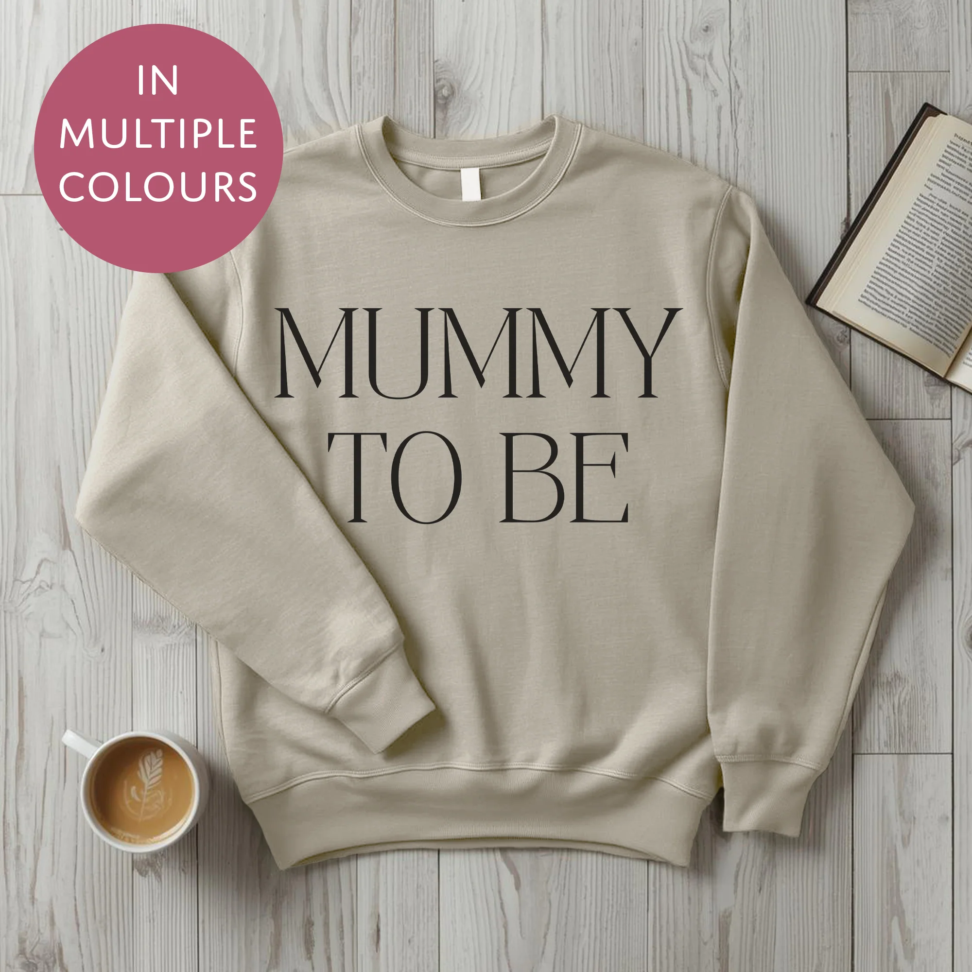 Mummy To Be Sweater - Bold - Baby Shower Announcement Gift - Custom Mothers Day Jumper - Image 7