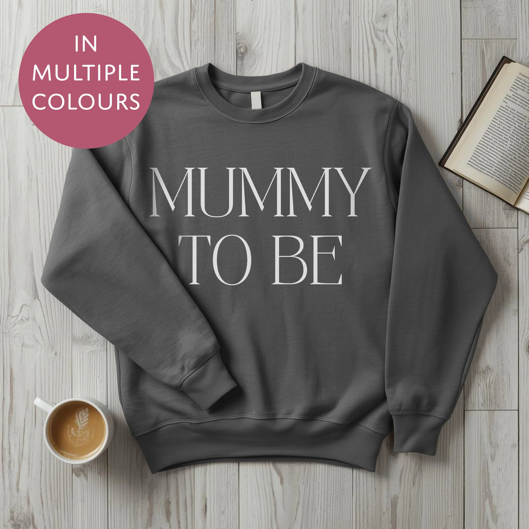 Mummy To Be Sweater - Bold - Baby Shower Announcement Gift - Custom Mothers Day Jumper - Image 8