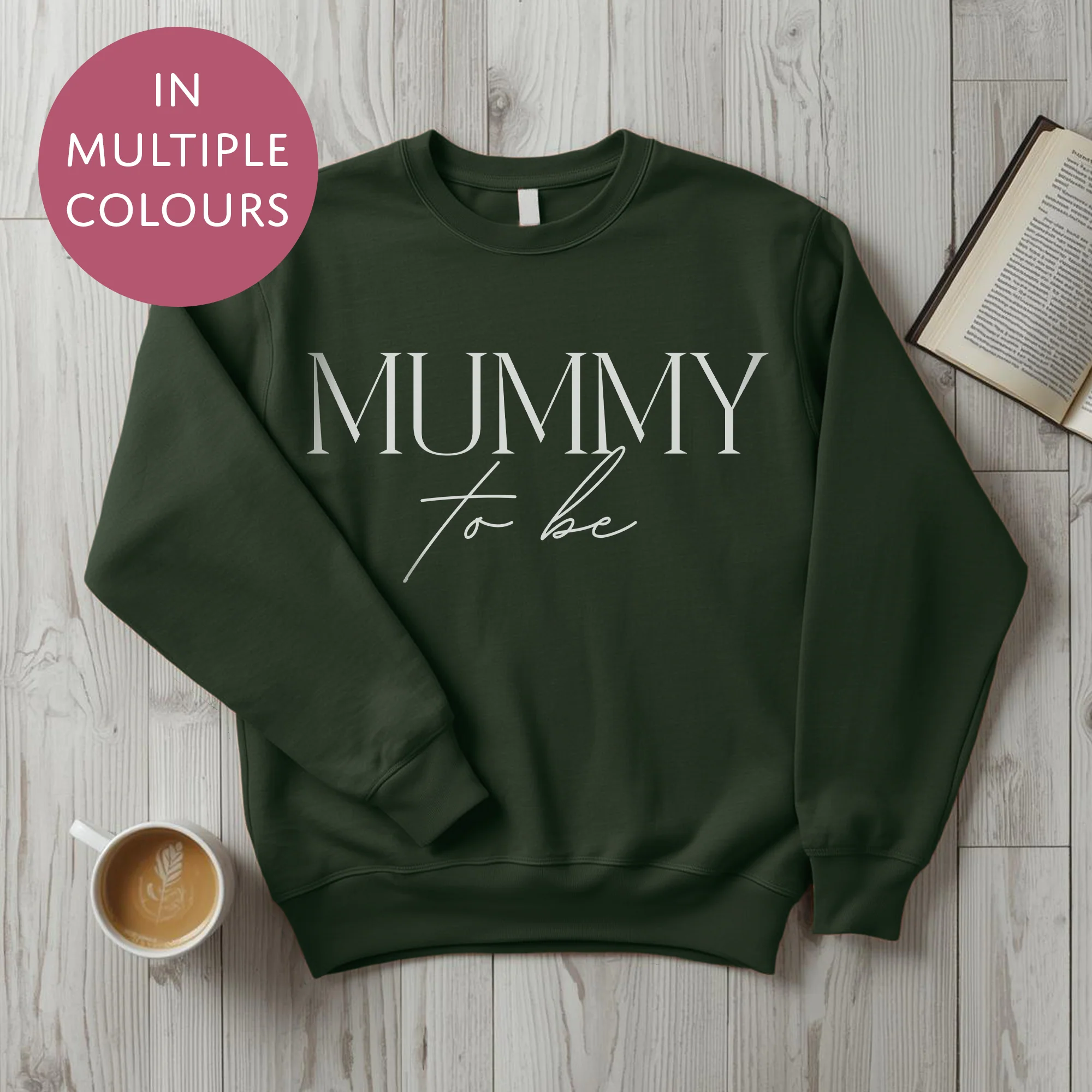 Mummy To Be Sweater - Elegant - Baby Shower Announcement Gift - Custom Mothers Day Jumper - Image 10