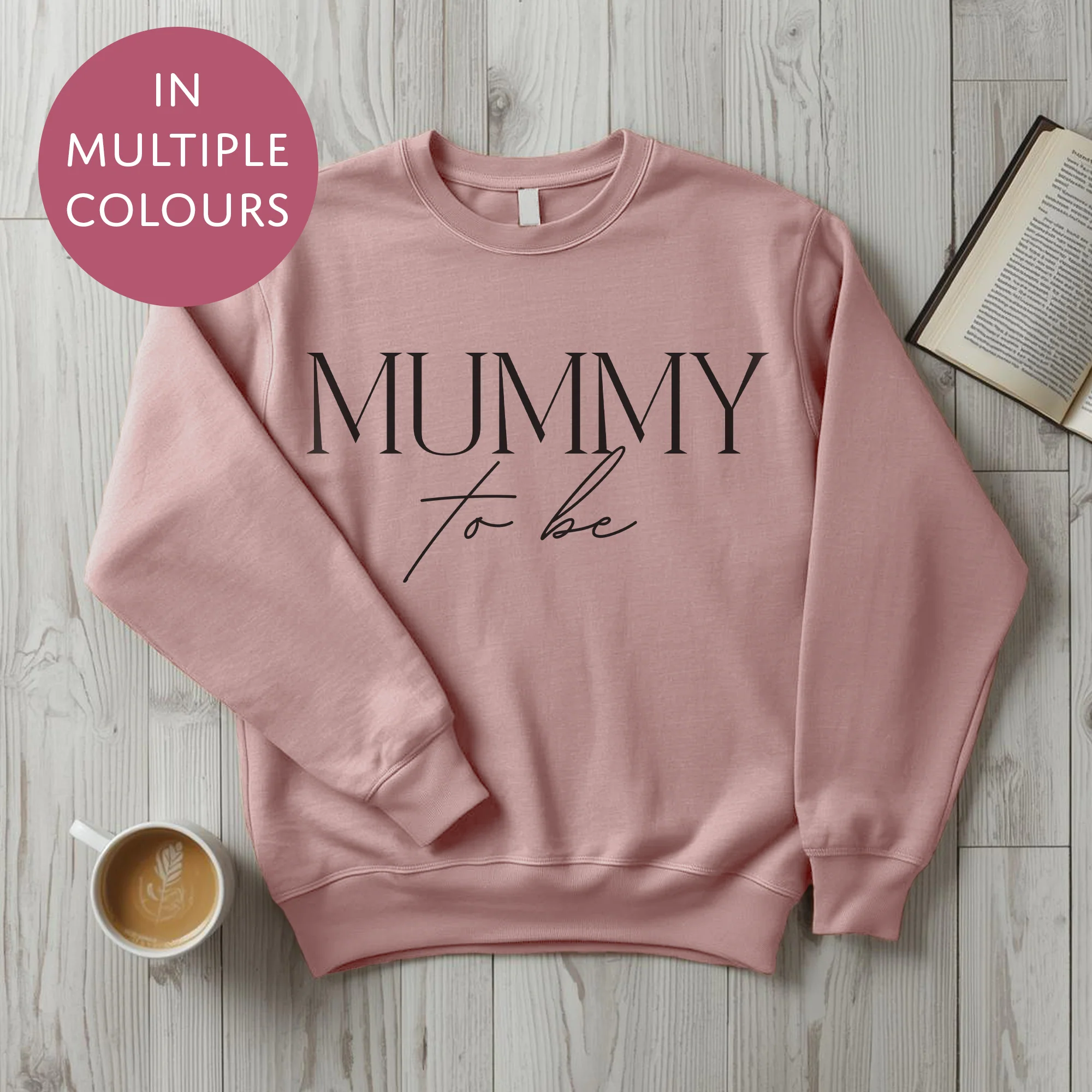 Mummy To Be Sweater - Elegant - Baby Shower Announcement Gift - Custom Mothers Day Jumper - Image 2