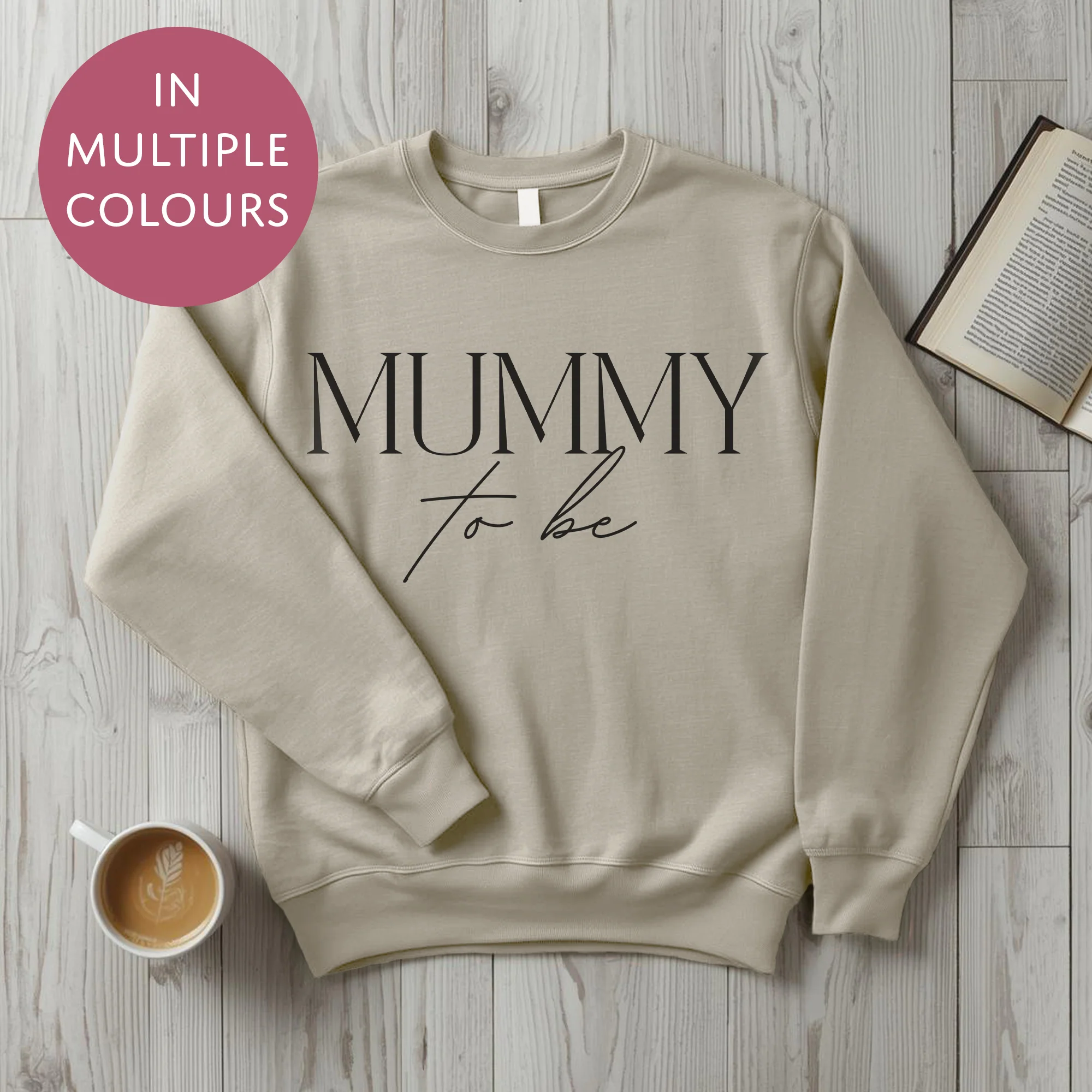 Mummy To Be Sweater - Elegant - Baby Shower Announcement Gift - Custom Mothers Day Jumper - Image 4