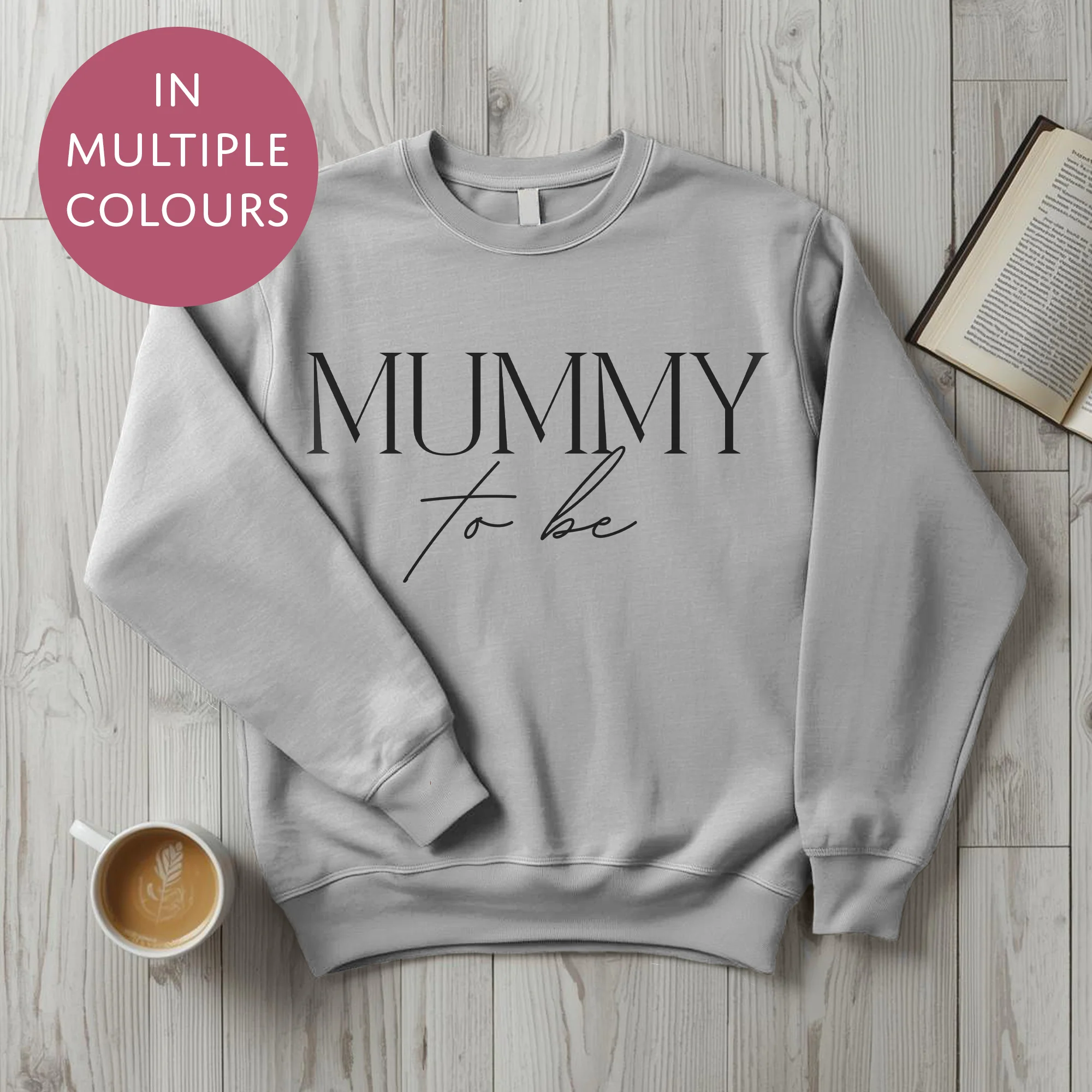 Mummy To Be Sweater - Elegant - Baby Shower Announcement Gift - Custom Mothers Day Jumper - Image 5