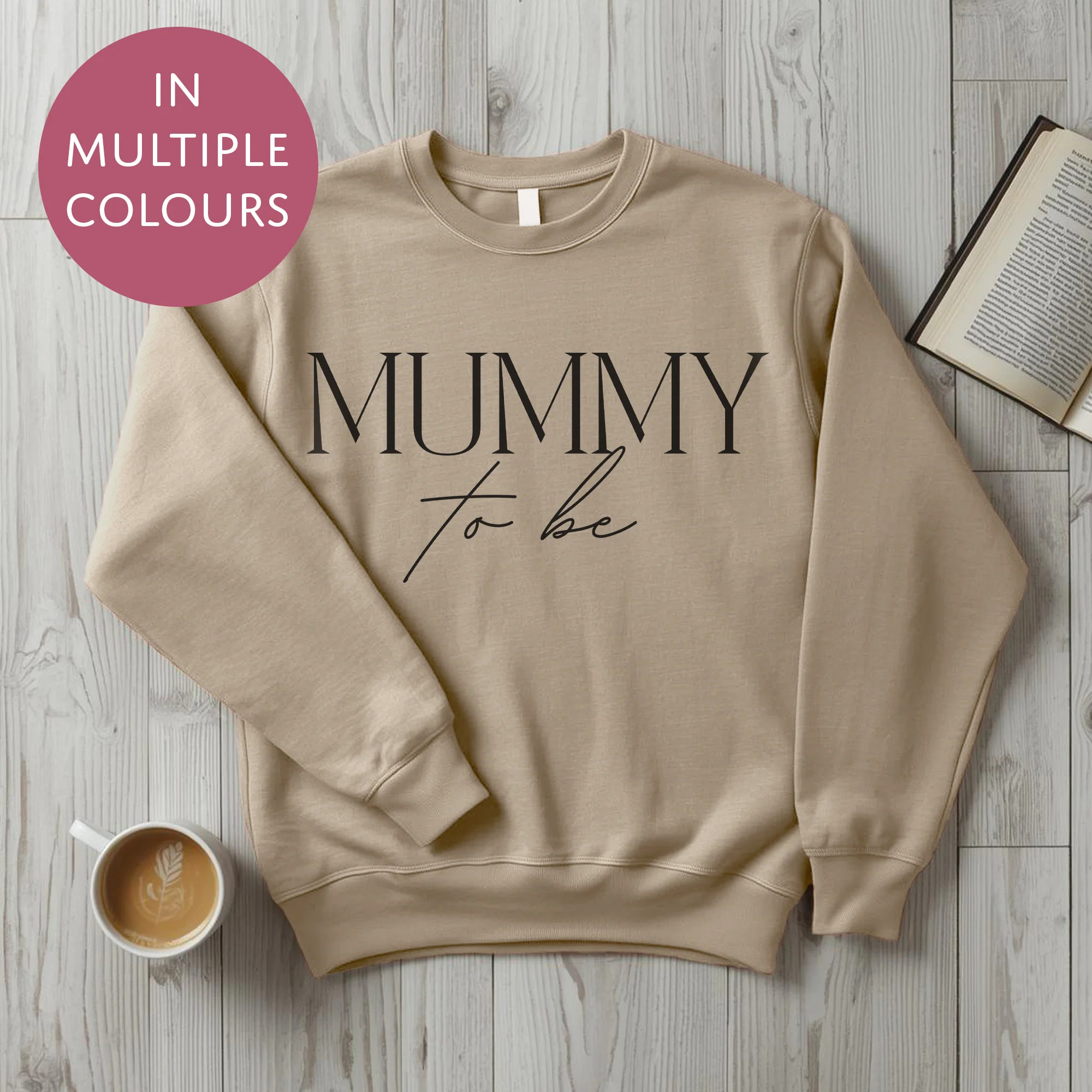 Mummy To Be Sweater - Elegant - Baby Shower Announcement Gift - Custom Mothers Day Jumper - Image 6