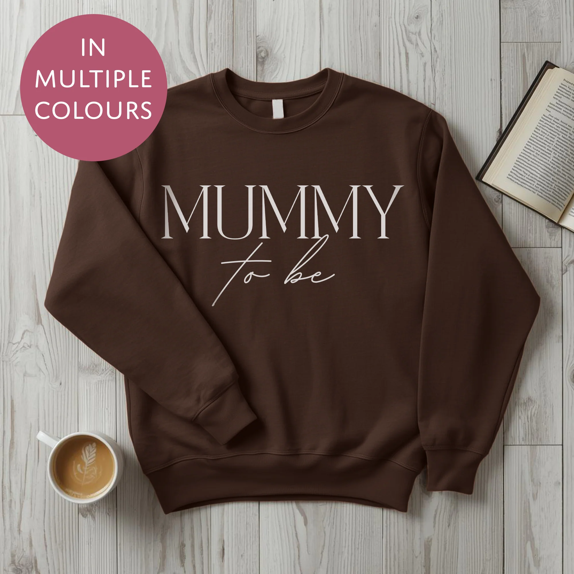 Mummy To Be Sweater - Elegant - Baby Shower Announcement Gift - Custom Mothers Day Jumper - Image 7