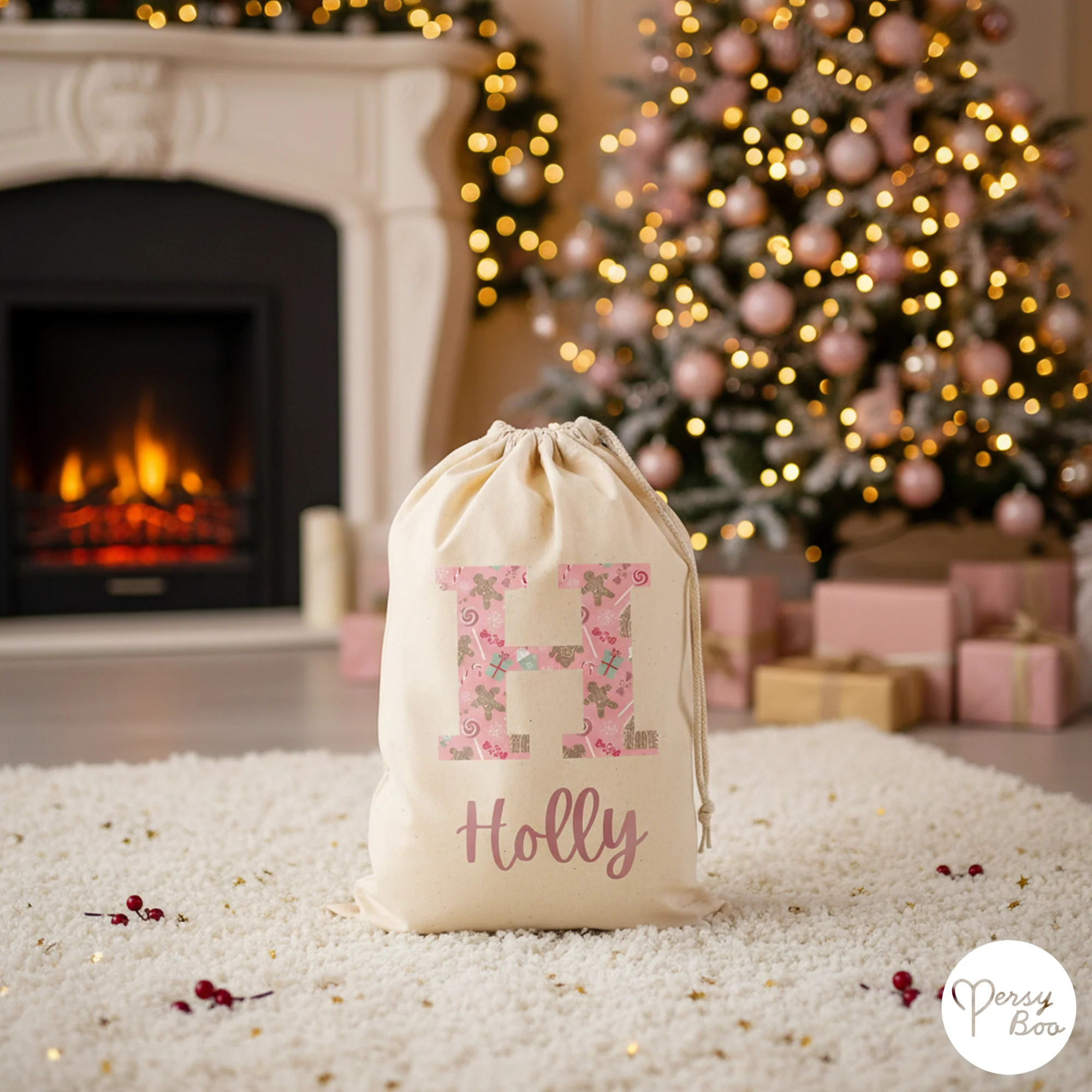Personalised My Sweet Christmas Gift Sack - Initials Design - Image 2