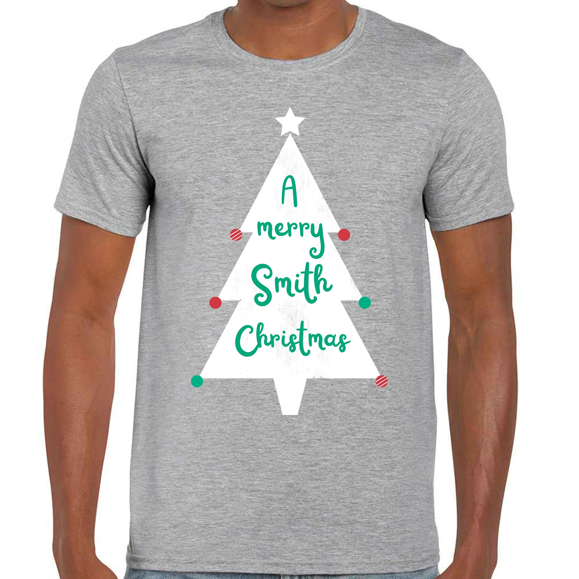 Christmas Tree - Personalised - Christmas T-shirt - Image 3