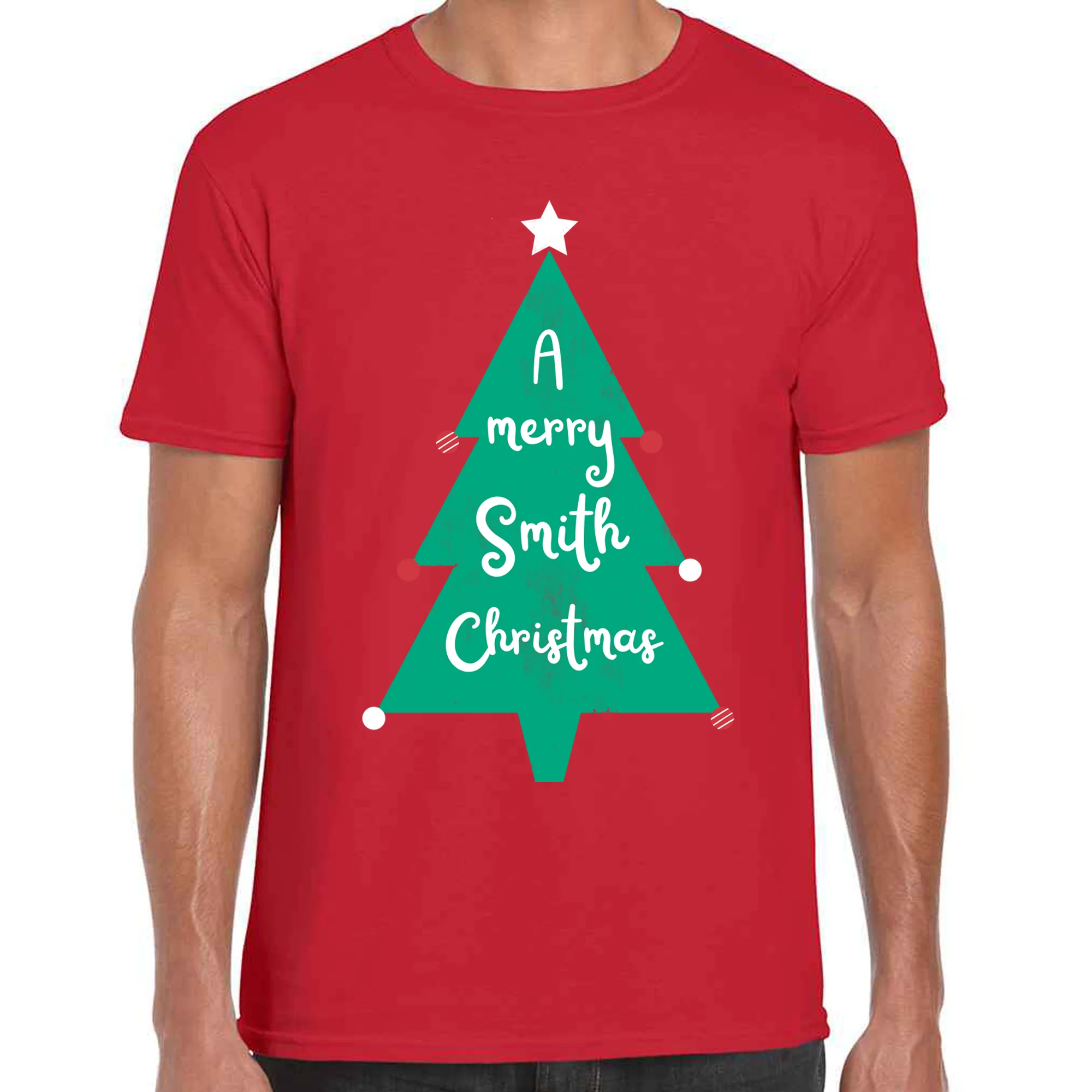 Christmas Tree - Personalised - Christmas T-shirt - Image 4