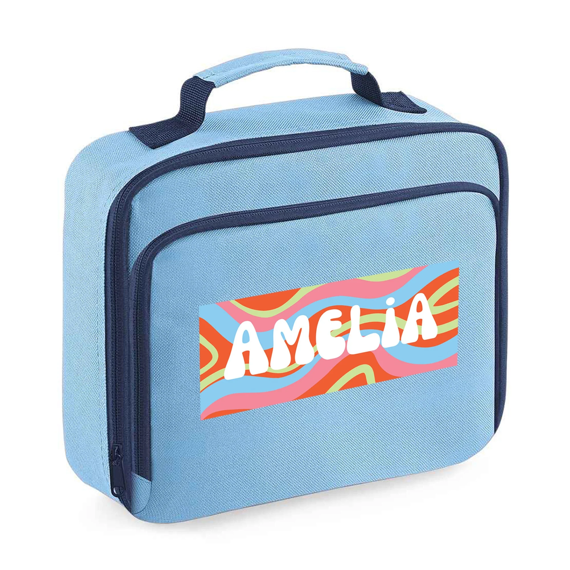 Personalised 70's Design - Lunch Bag - Image 2