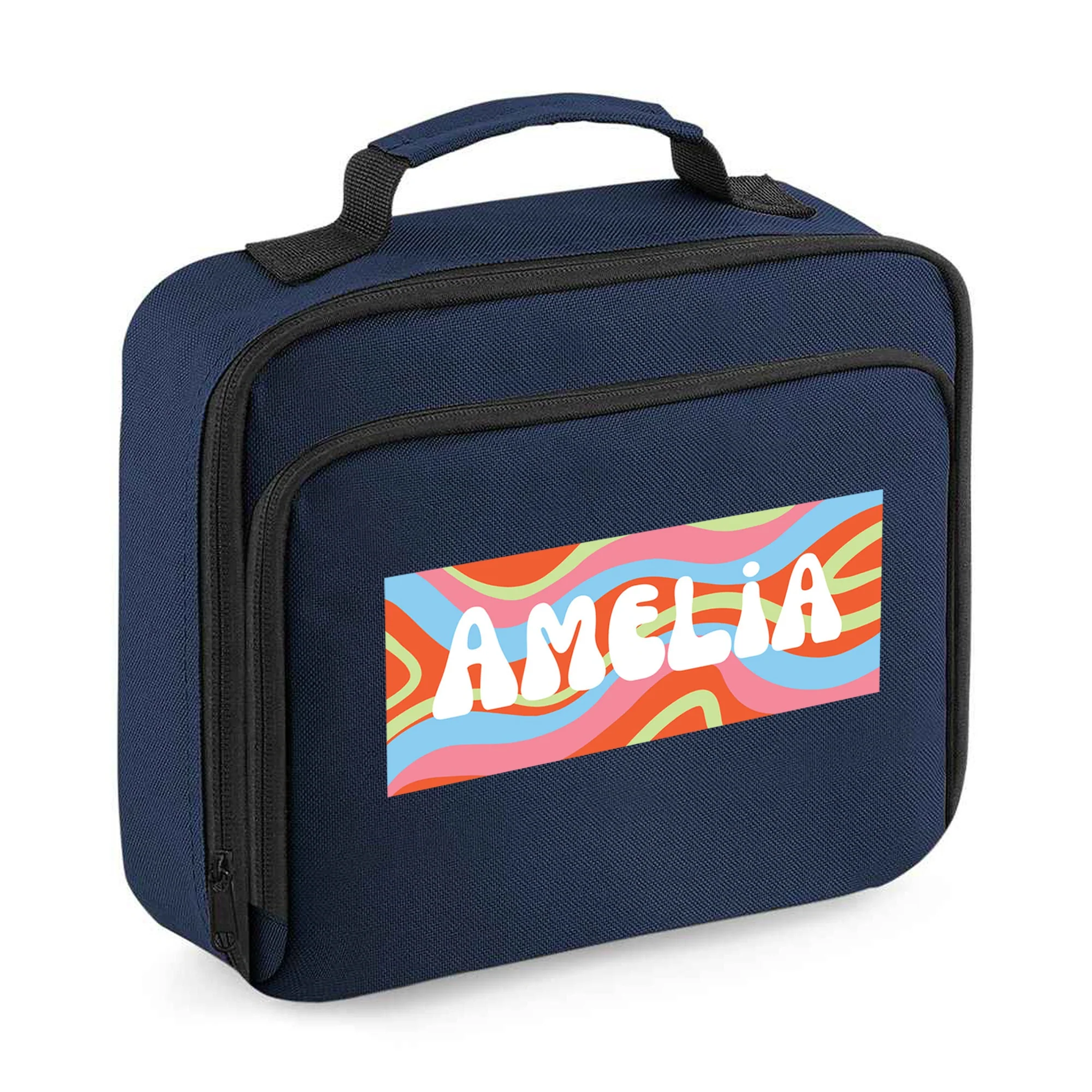 Personalised 70's Design - Lunch Bag - Image 3