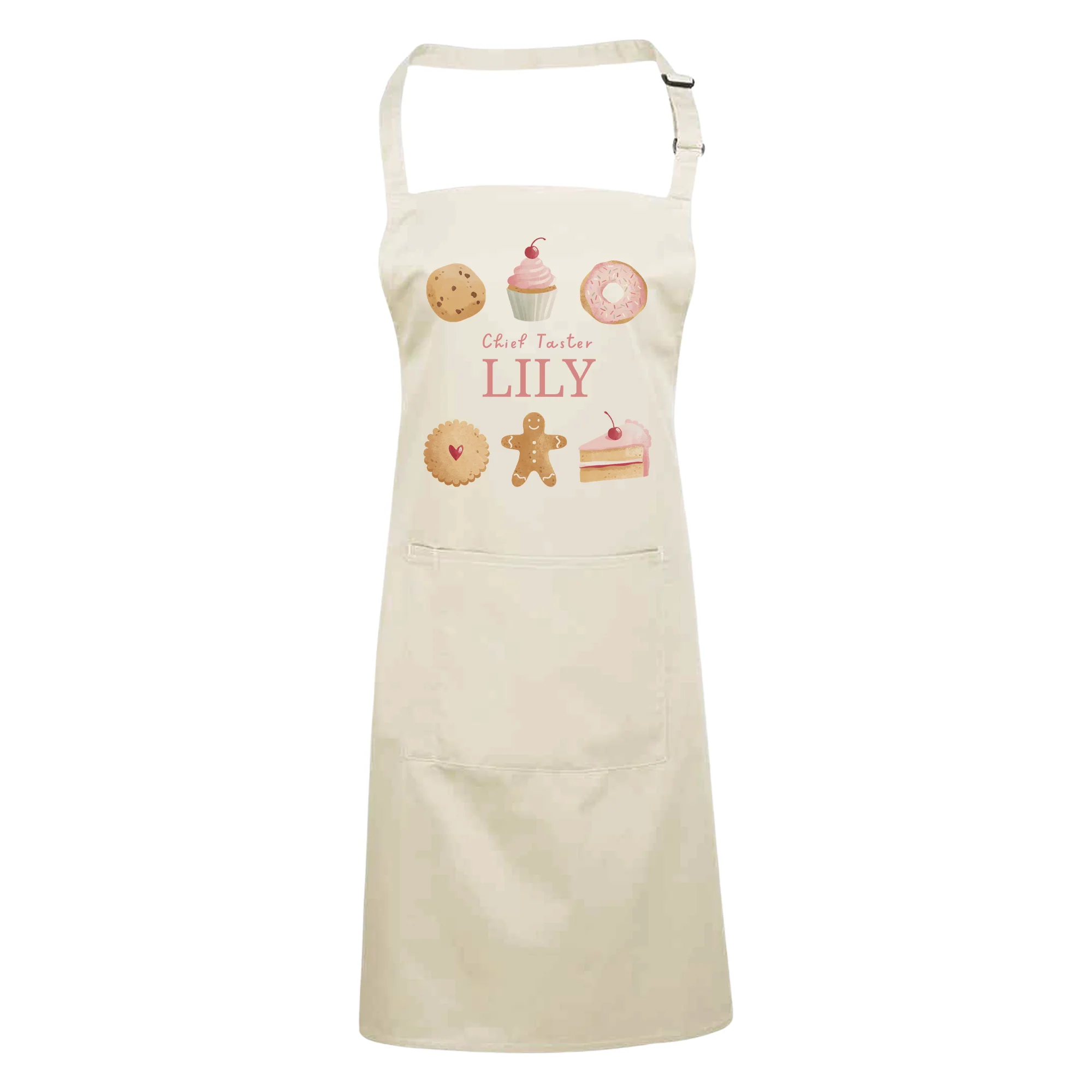 Personalised Baking Treats Apron - Chief Taster Name Apron - Unisex for Adults and Kids - Image 4