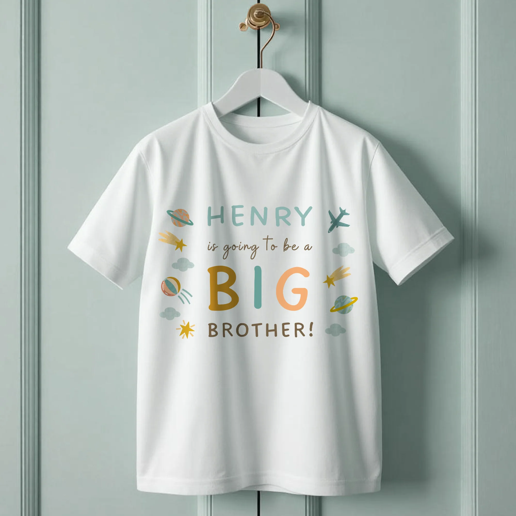 Personalised Big Brother Announcement T-Shirt - Pregnancy Reveal Top for Boys - Image 2