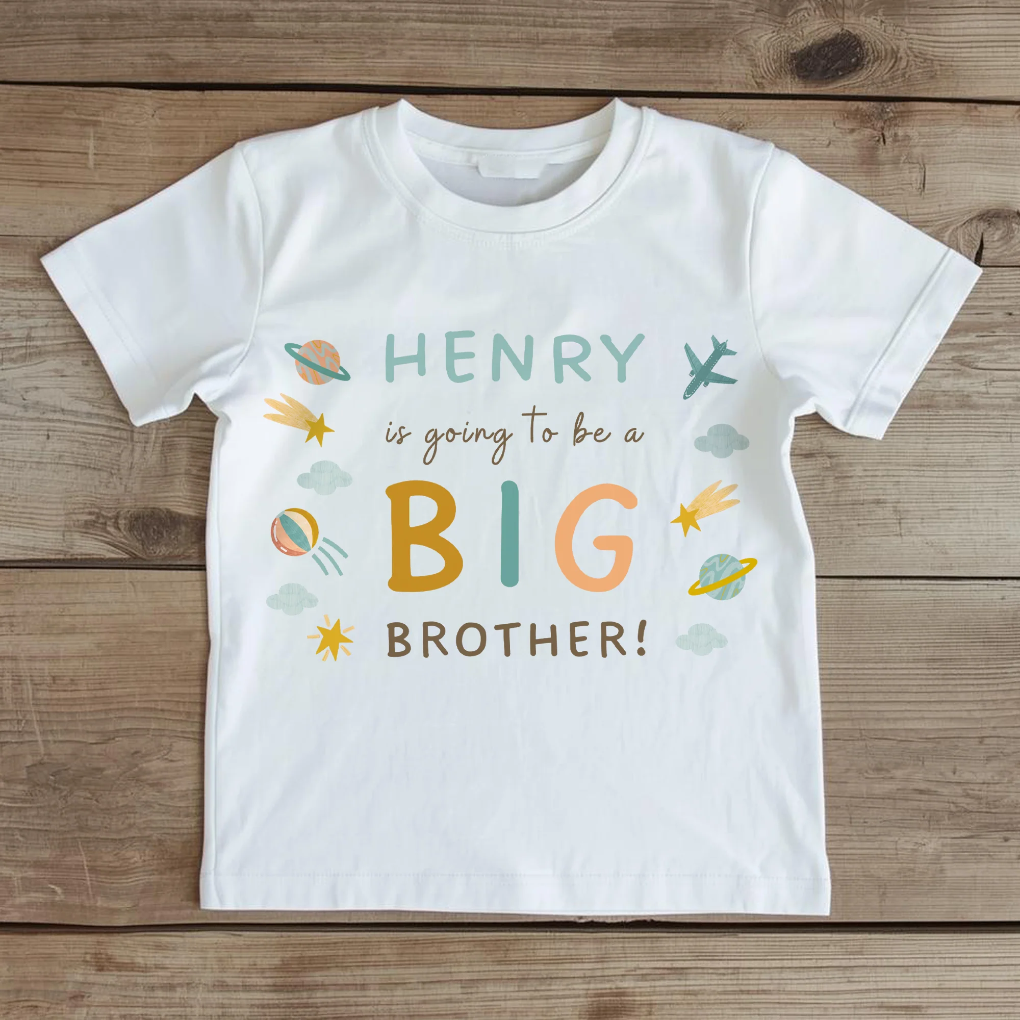 Personalised Big Brother Announcement T-Shirt - Pregnancy Reveal Top for Boys - Image 3