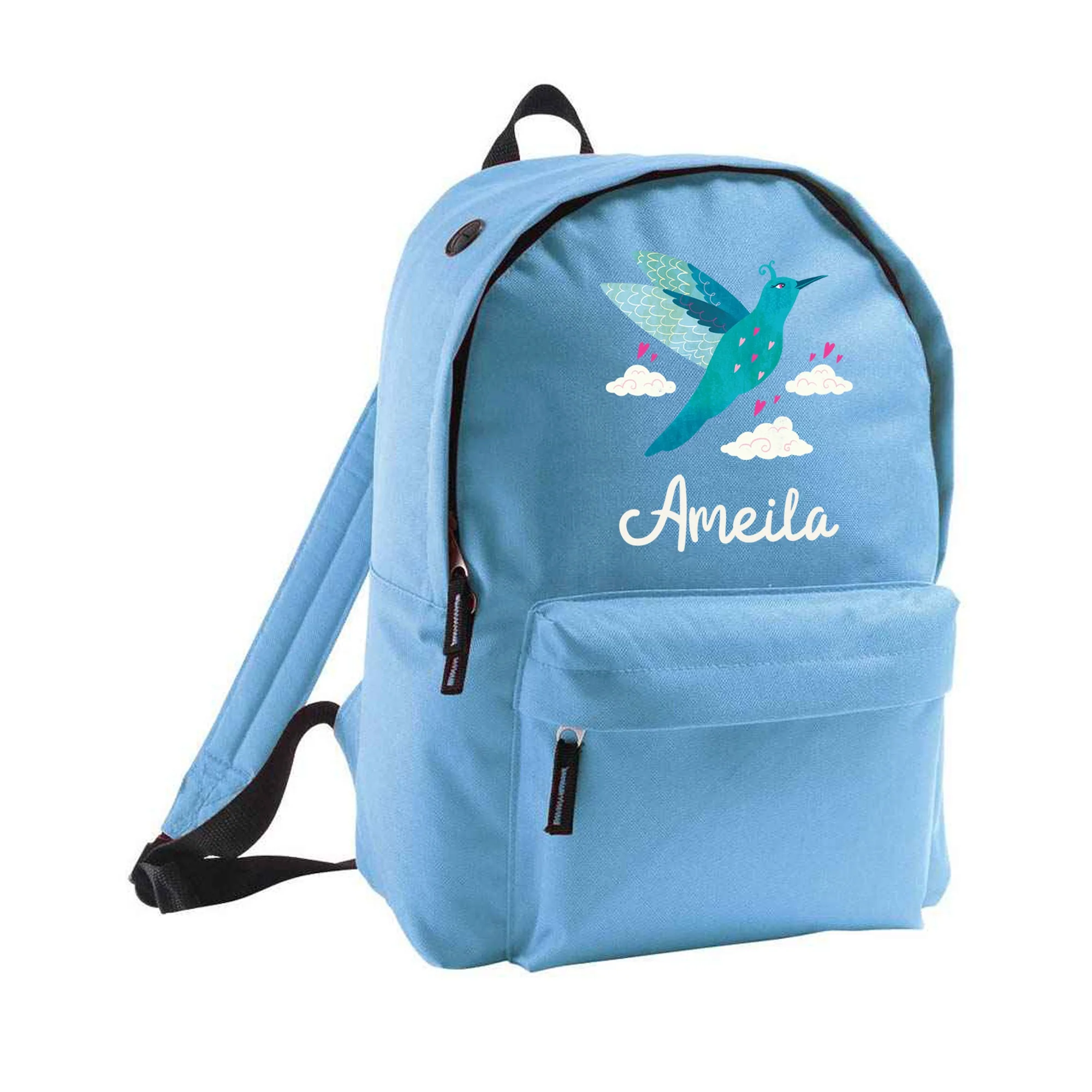 Personalised Blue Bird Design - Backpack - Image 2