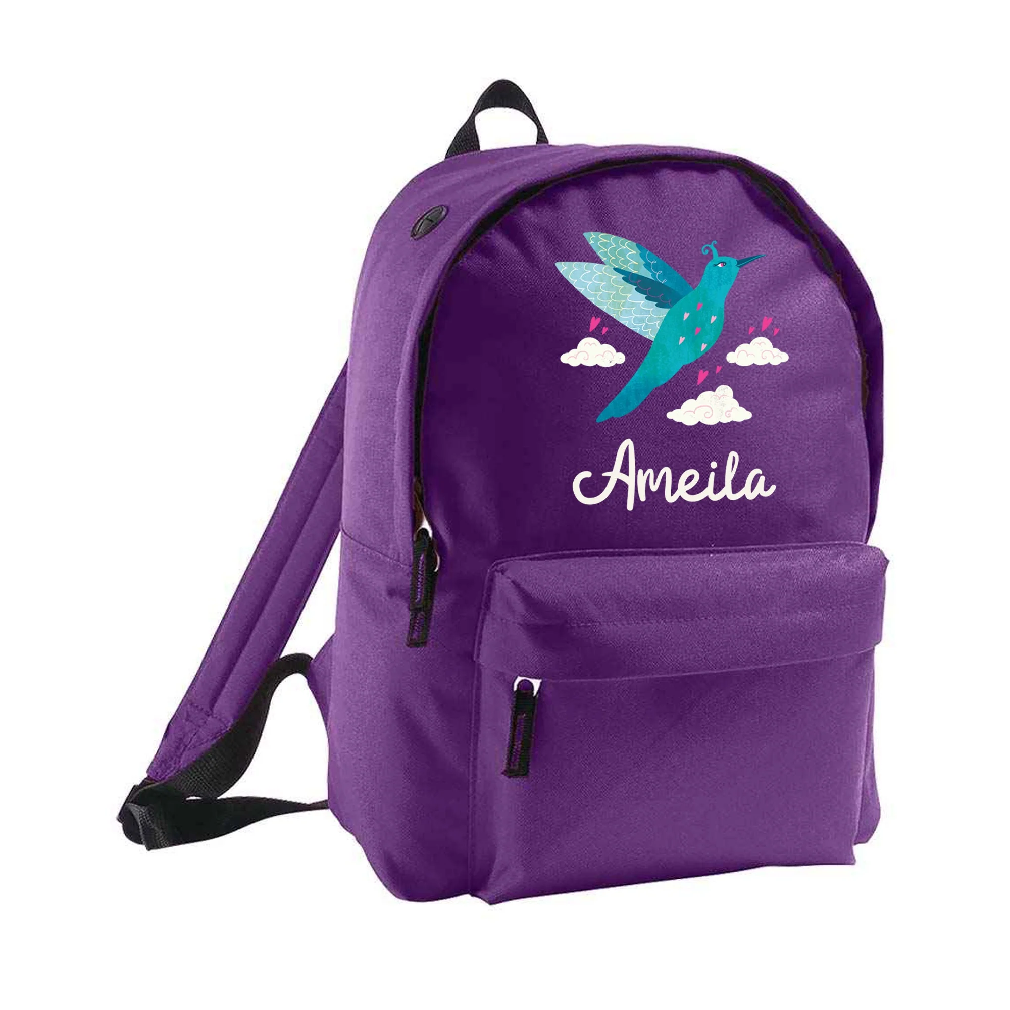 Personalised Blue Bird Design - Backpack - Image 3
