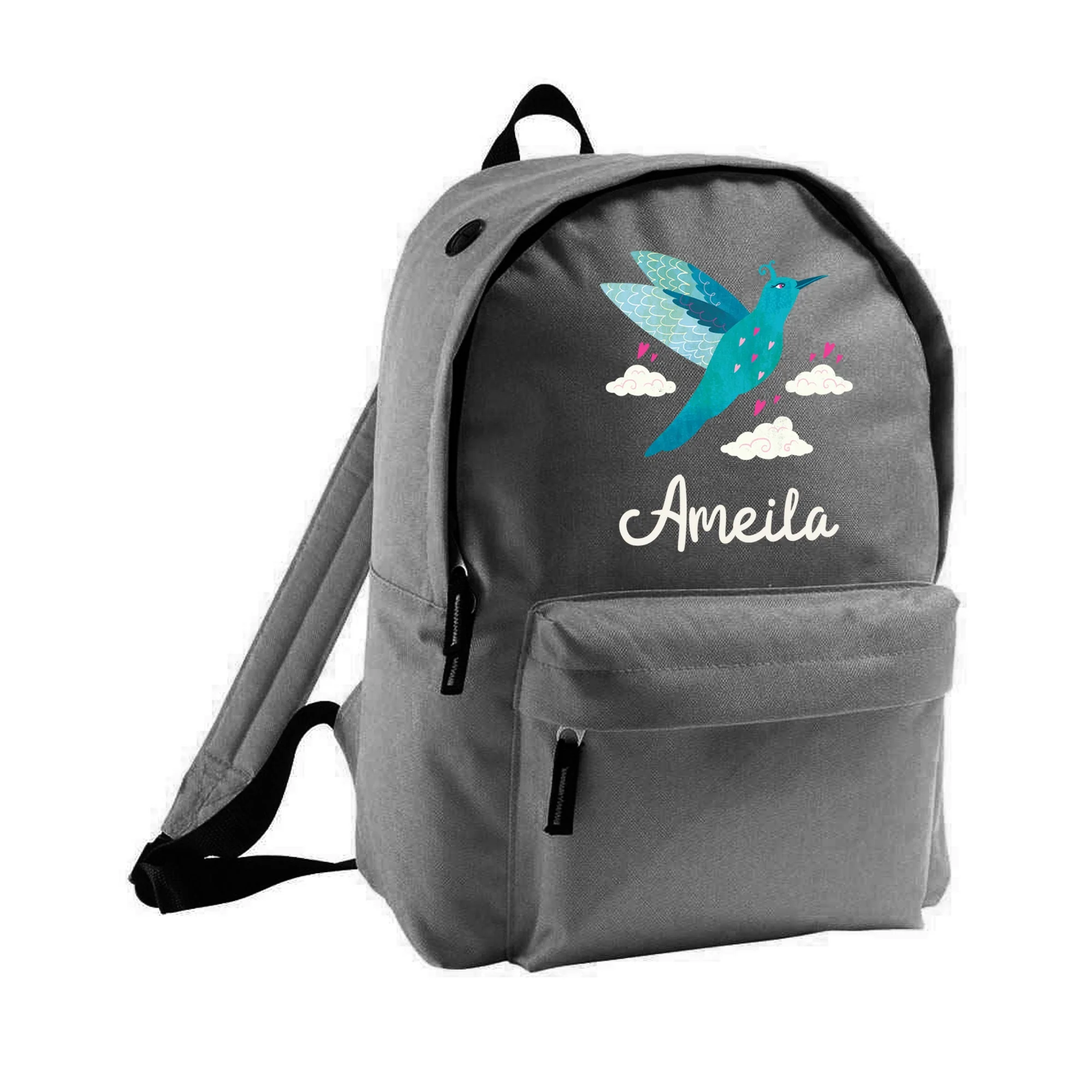 Personalised Blue Bird Design - Backpack - Image 4