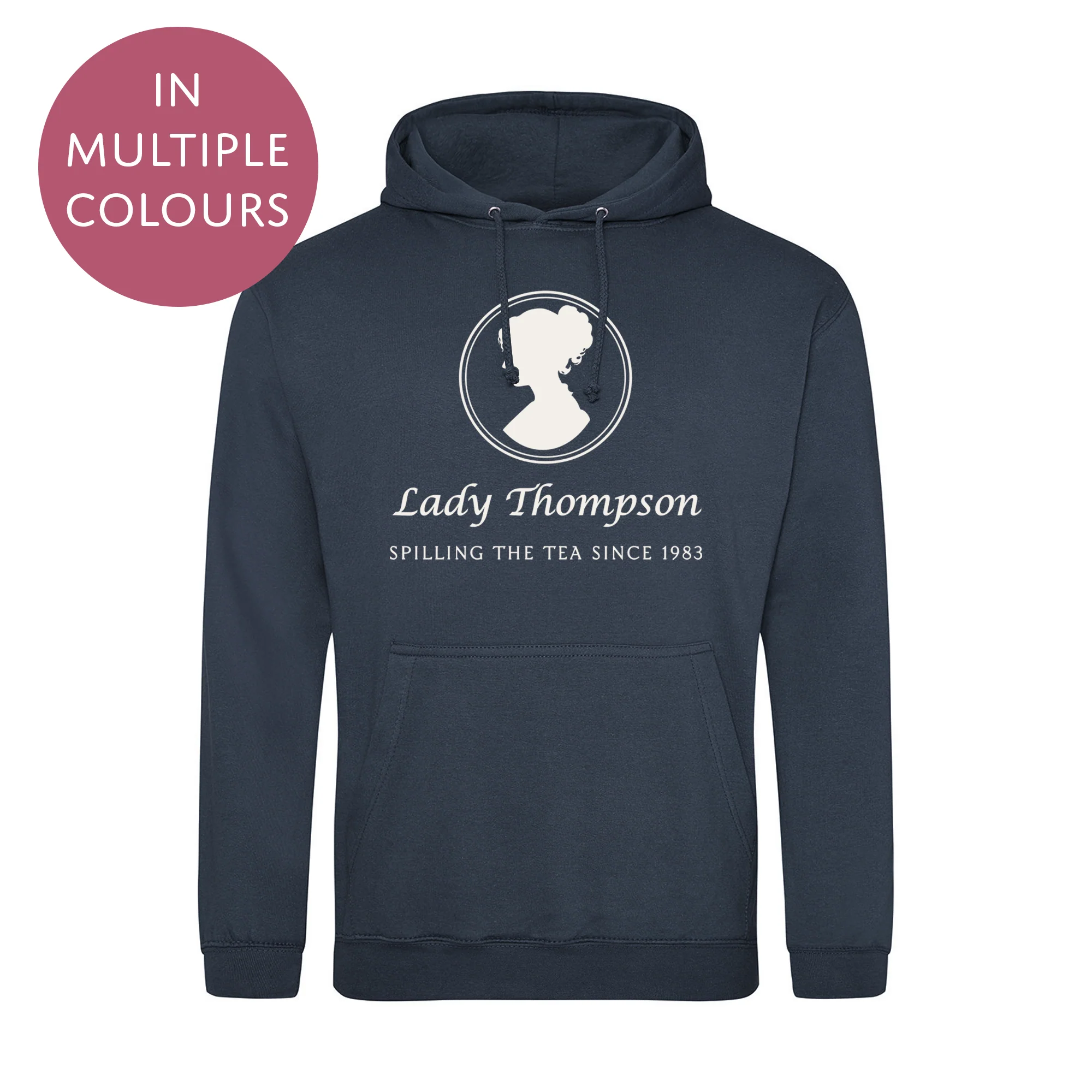 Personalised Bridgerton Inspired Birth Year Hoodie / Sweatshirt - Lady Add Your Name Jumper for Adults - Mutliple Colours - Image 2
