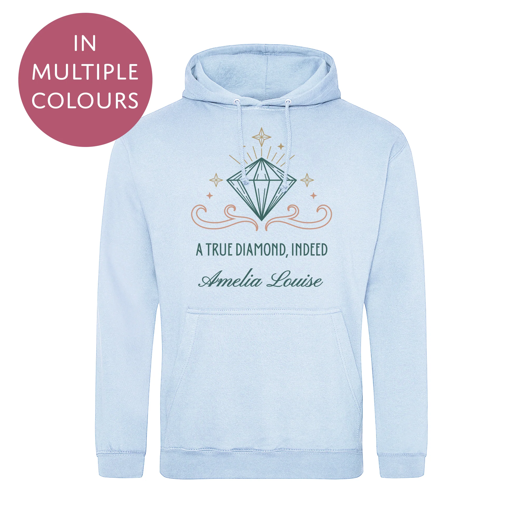 Personalised Bridgerton Inspired Hoodie / Sweatshirt - Diamond Jumper for Adults - Mutliple Colours