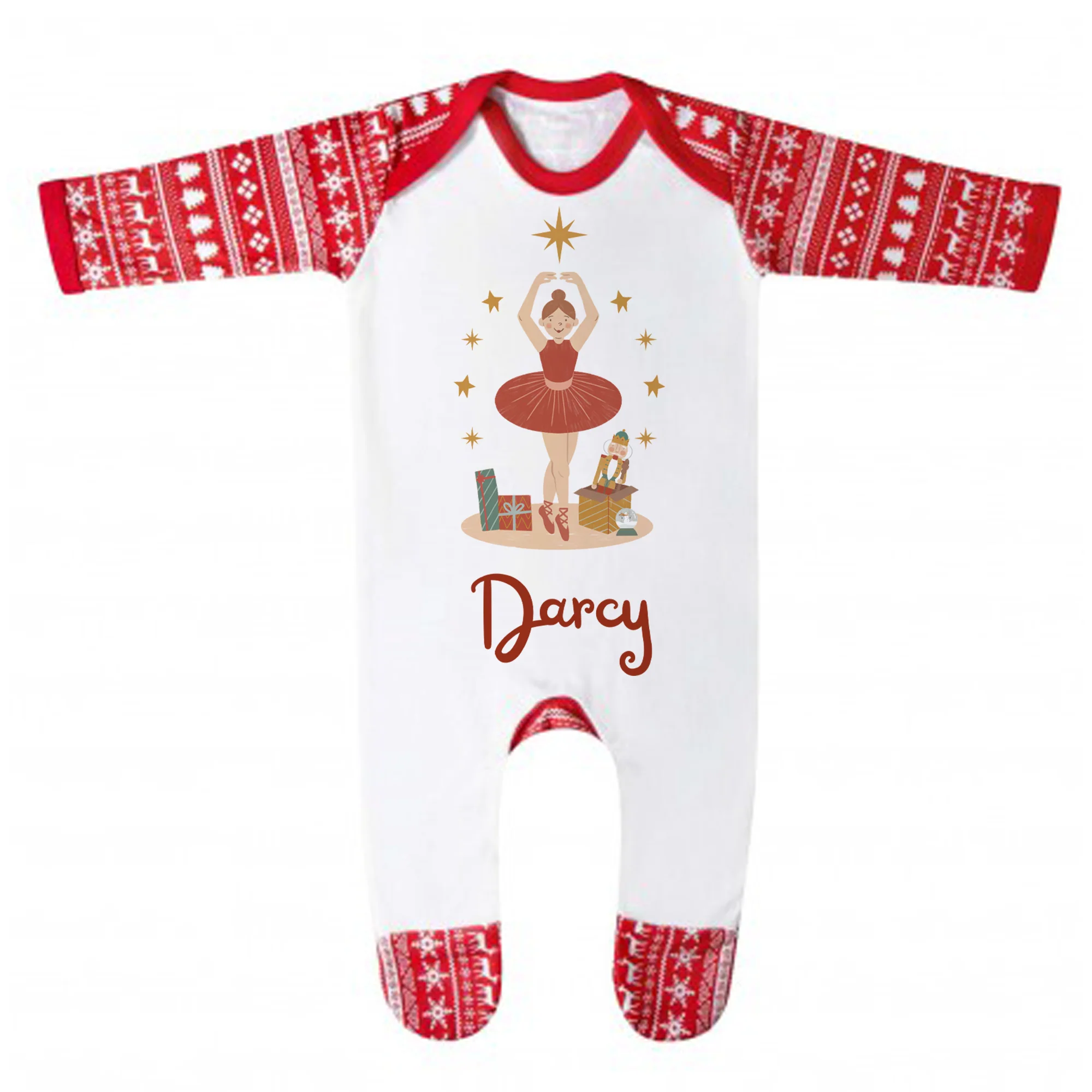 Personalised Christmas Inclusive Ballerina Magic Pyjamas - Kids and Adults - Unisex PJ Set - Image 3